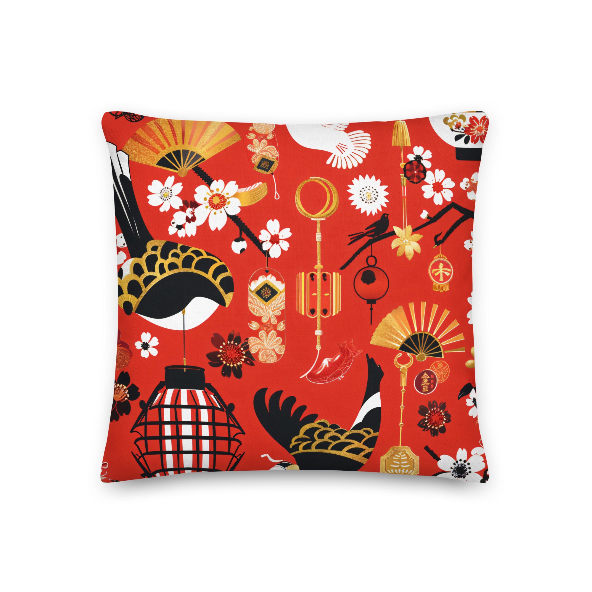 Premium Pillow-Traditional Japanese Arts VII