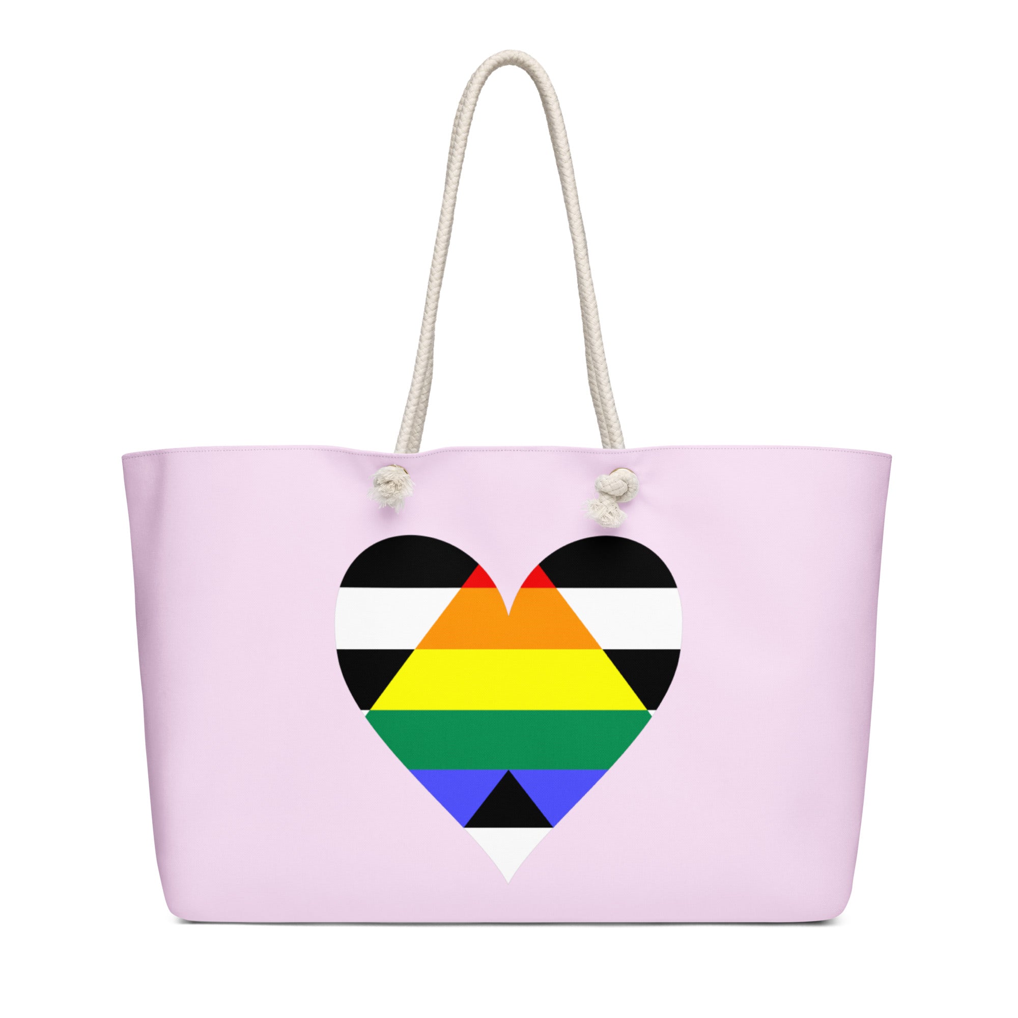 Oversized weekender bag-Straight Ally Heart