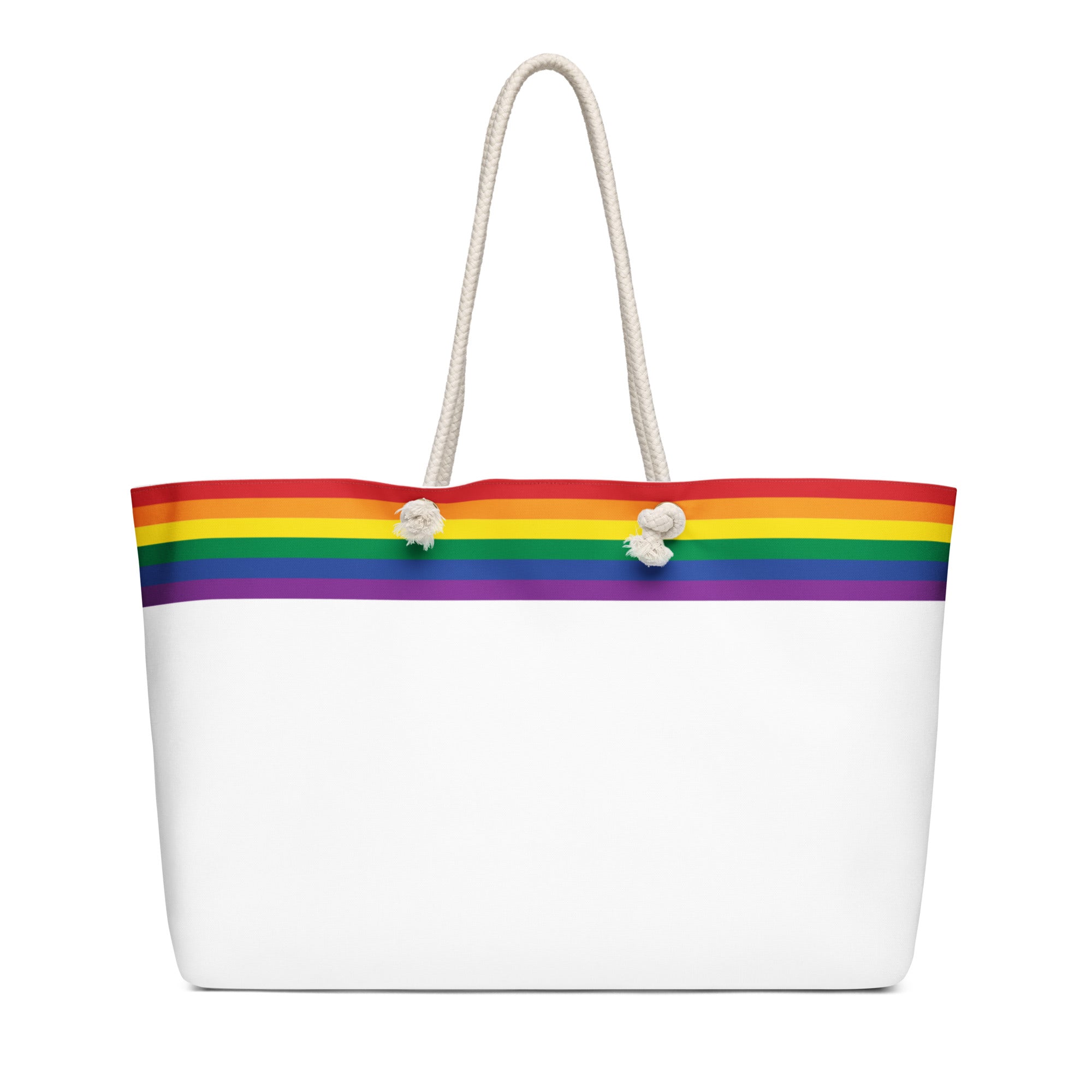 Oversized weekender bag-Pride Rainbow Flag Stripe