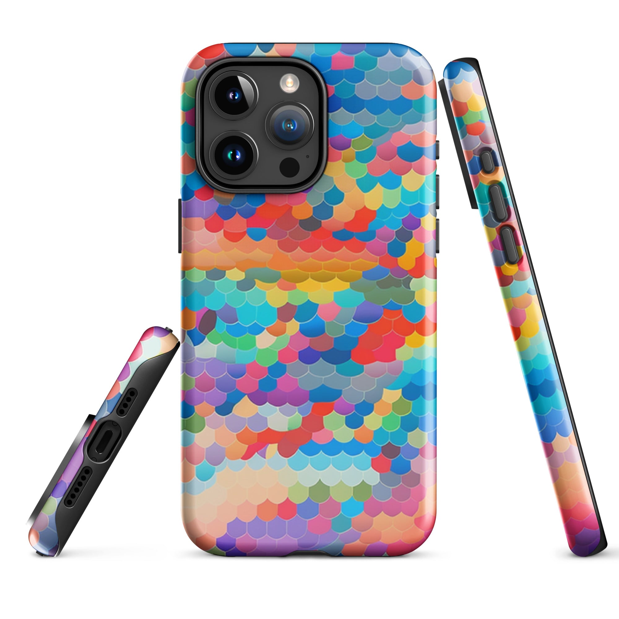 Tough Case for iPhone®- Rainbow Cloud Pattern III