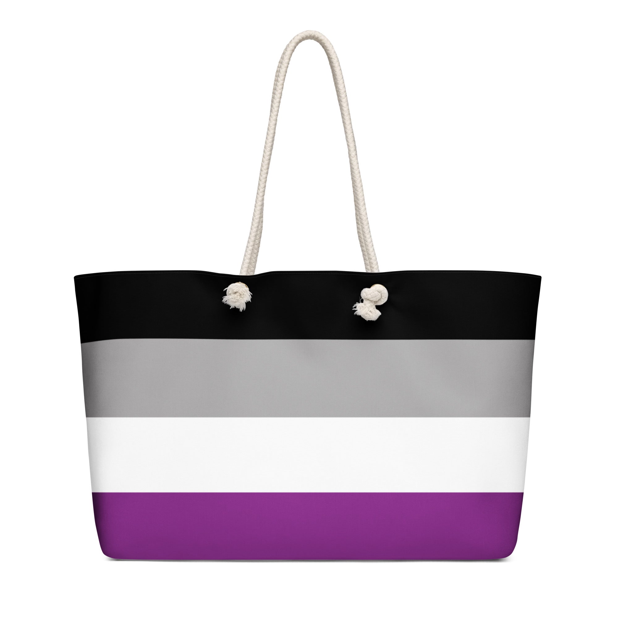 Oversized weekender bag-Asexual Flag