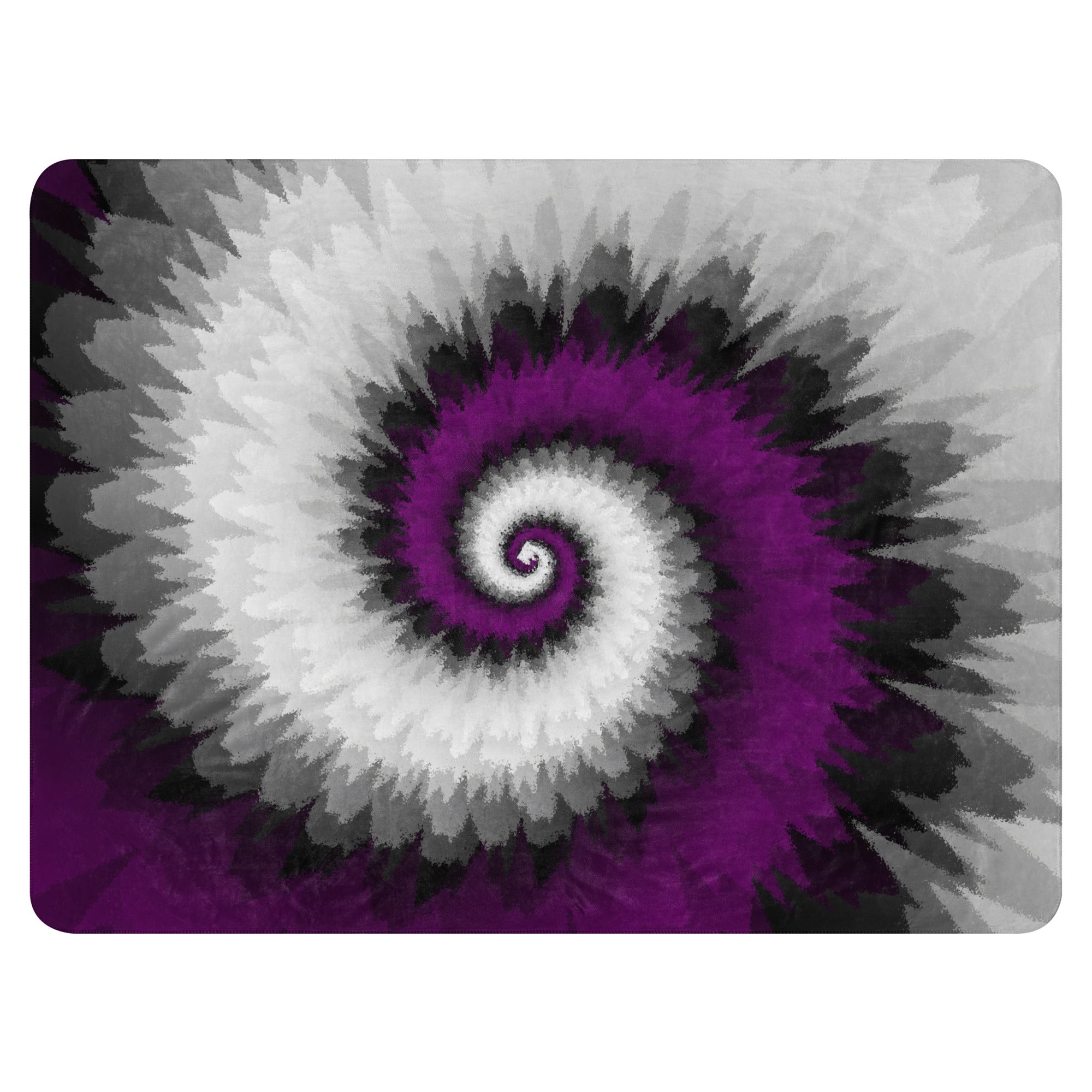 Sherpa blanket- Tie Dye Spiral-Asexual