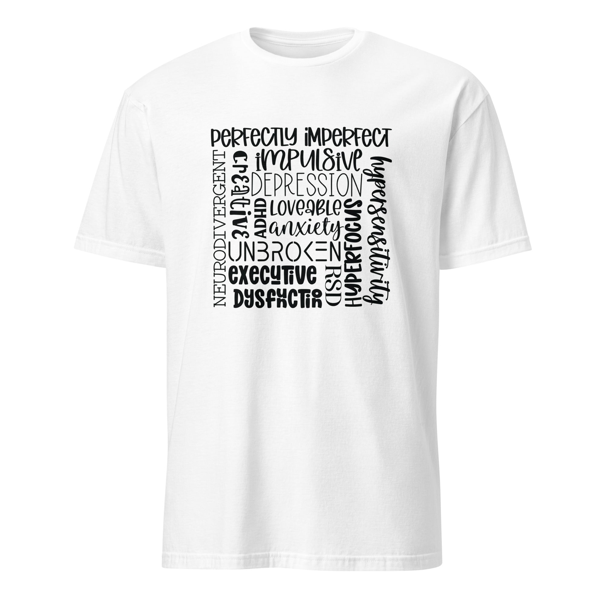 Short-Sleeve Unisex T-Shirt- ADHD- Subway Art Separate Words