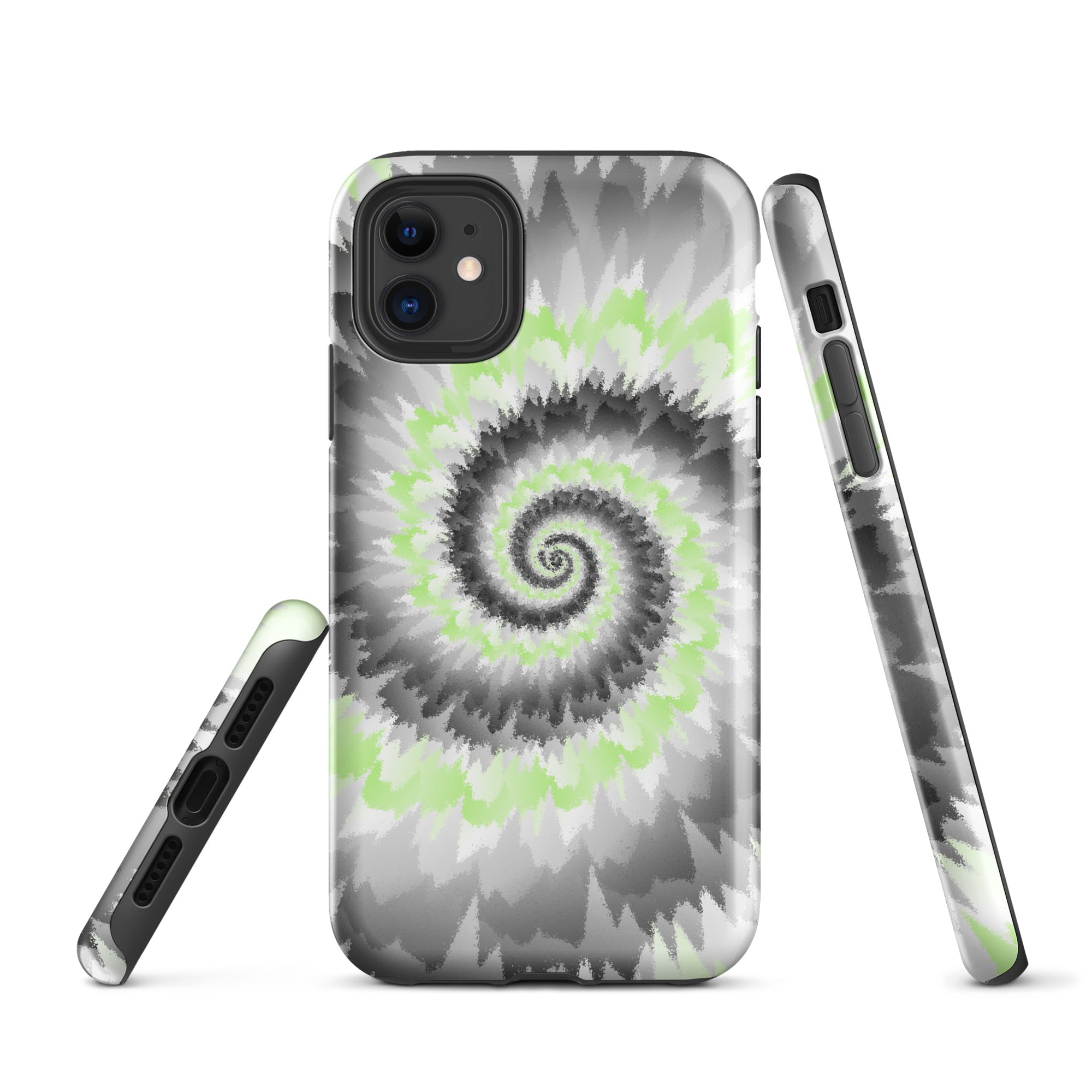 Tough Case for iPhone®-Tie Dye Spiral - Agender