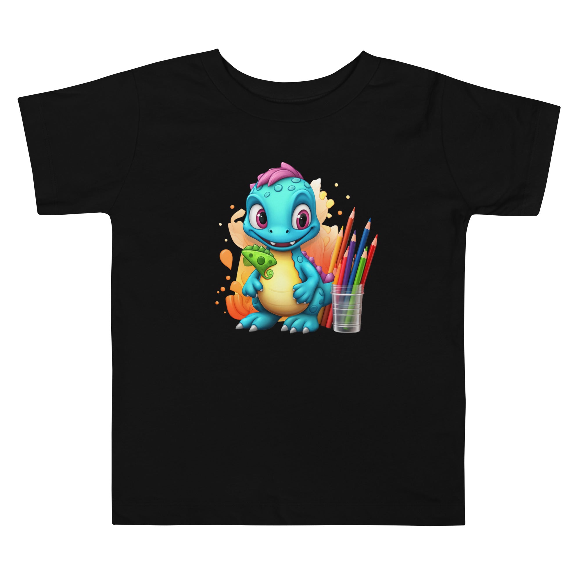 Toddler Short Sleeve Tee- Cute Dinosaur