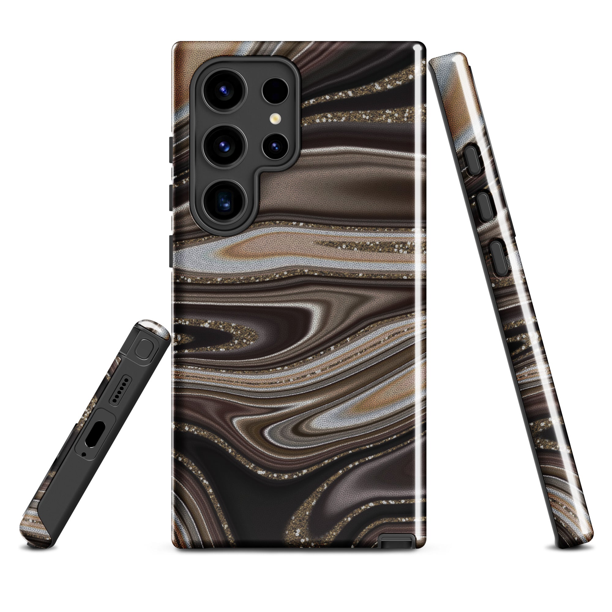 Tough case for Samsung®- Abstract Leather