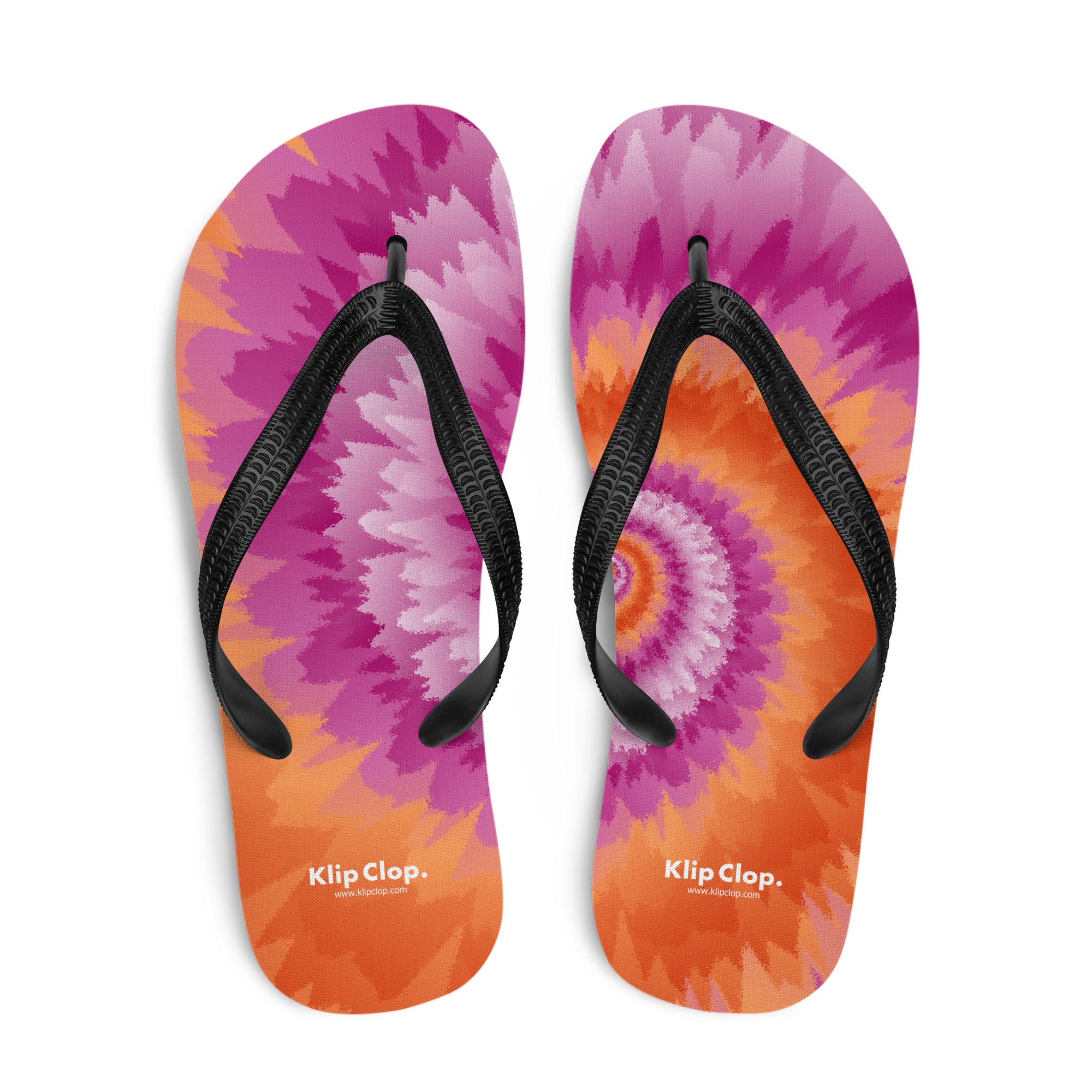 Flip-Flops-Tie Dye Spiral-Lesbian