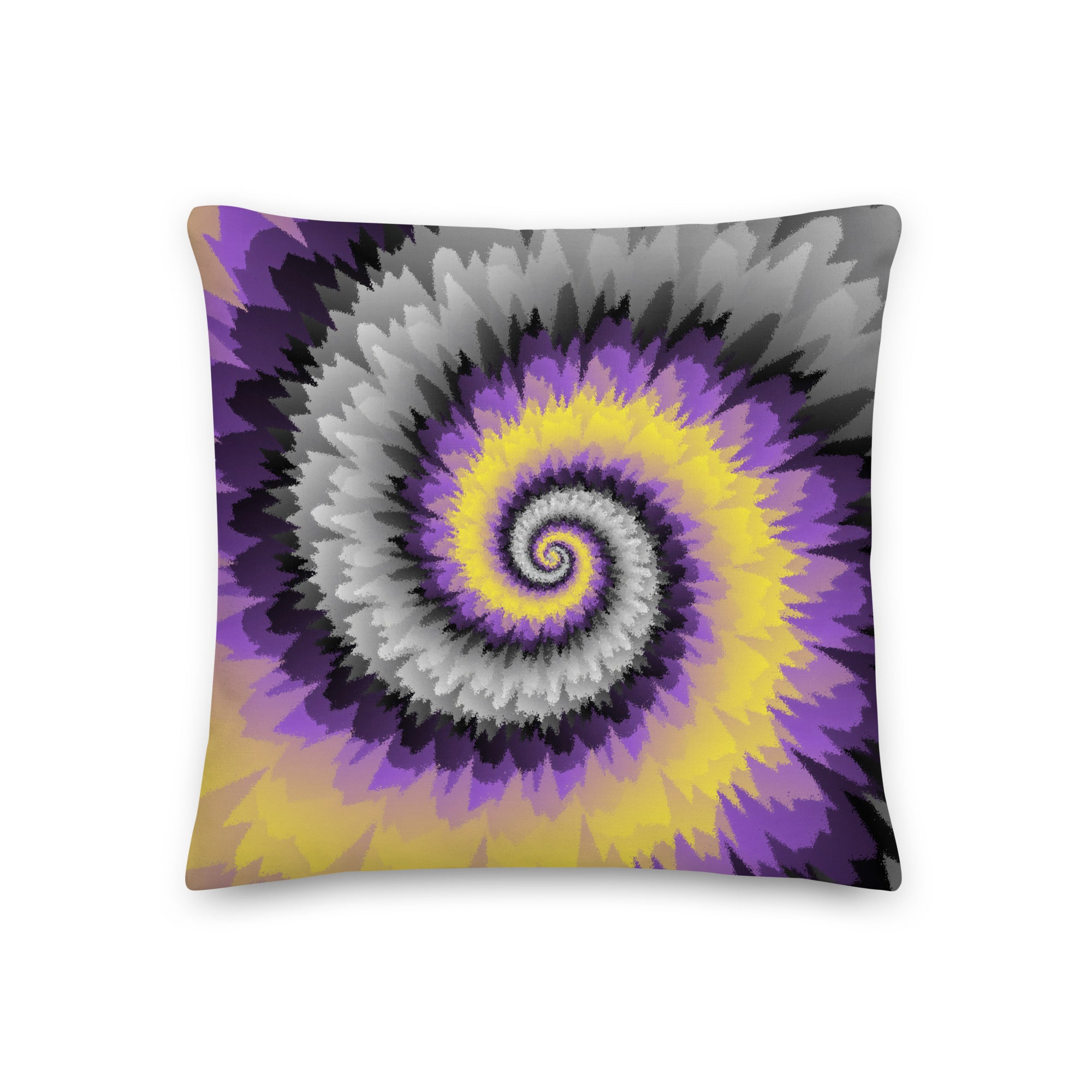 Premium Pillow-Tie Dye Spiral-Nonbinary