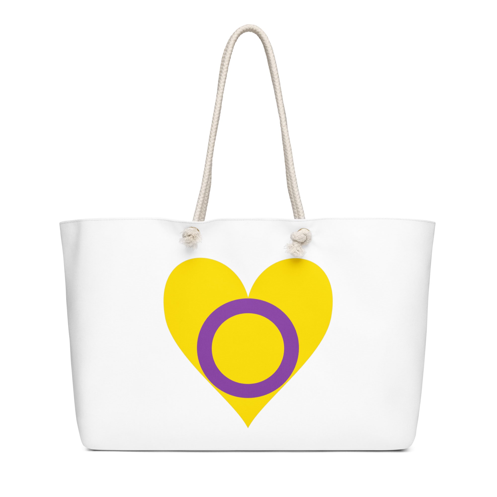 Oversized weekender bag-Intersex Heart