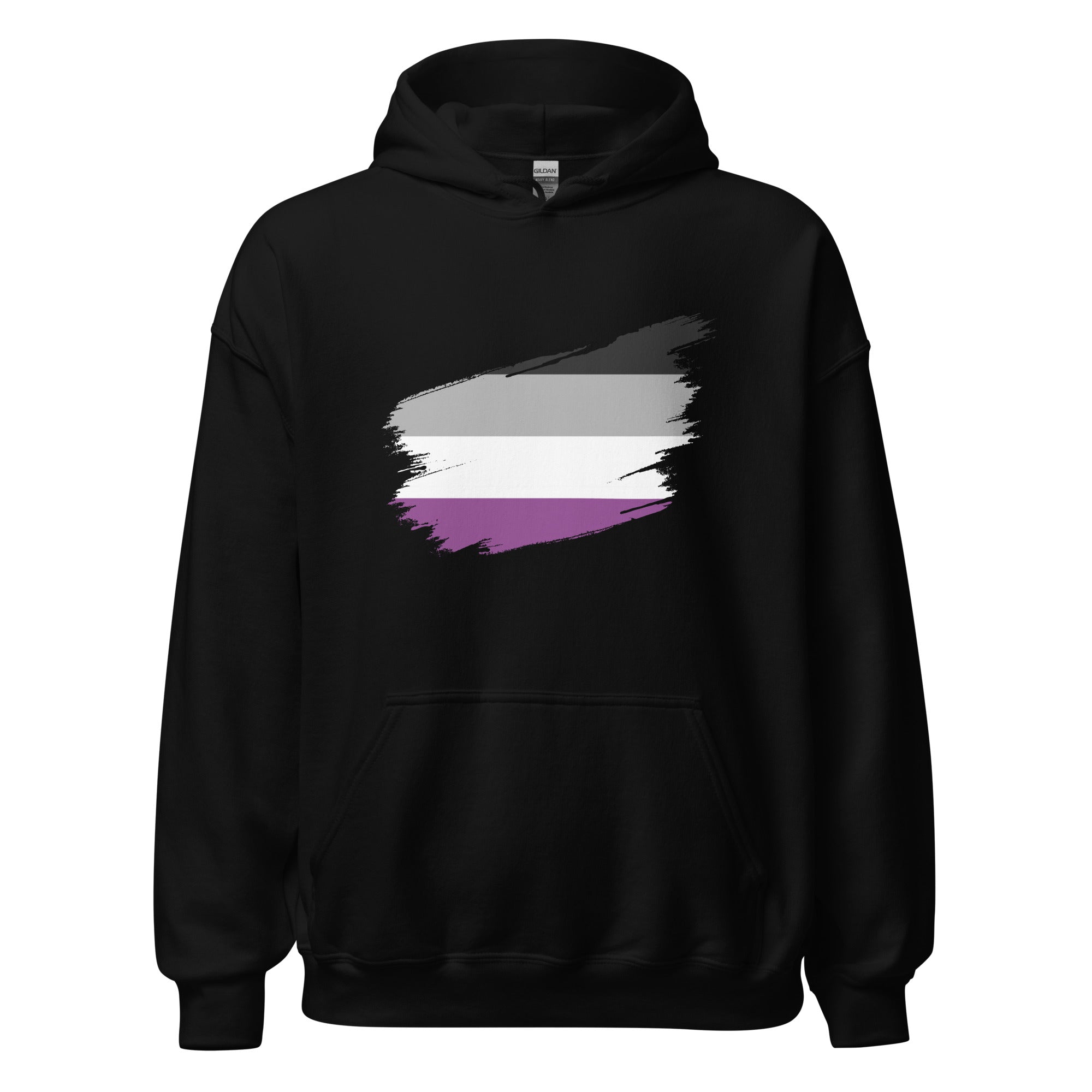Unisex Hoodie-Asexual Grunge Flag