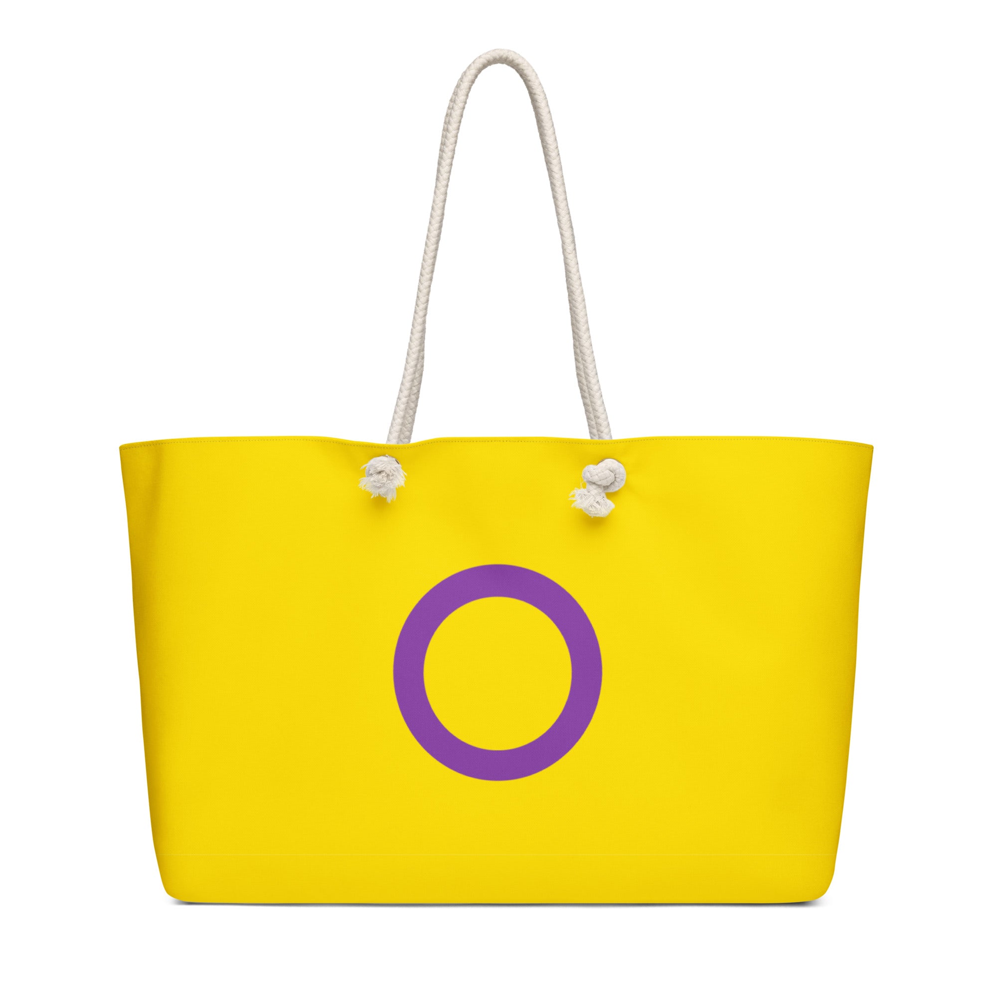 Oversized weekender bag-Intersex Flag