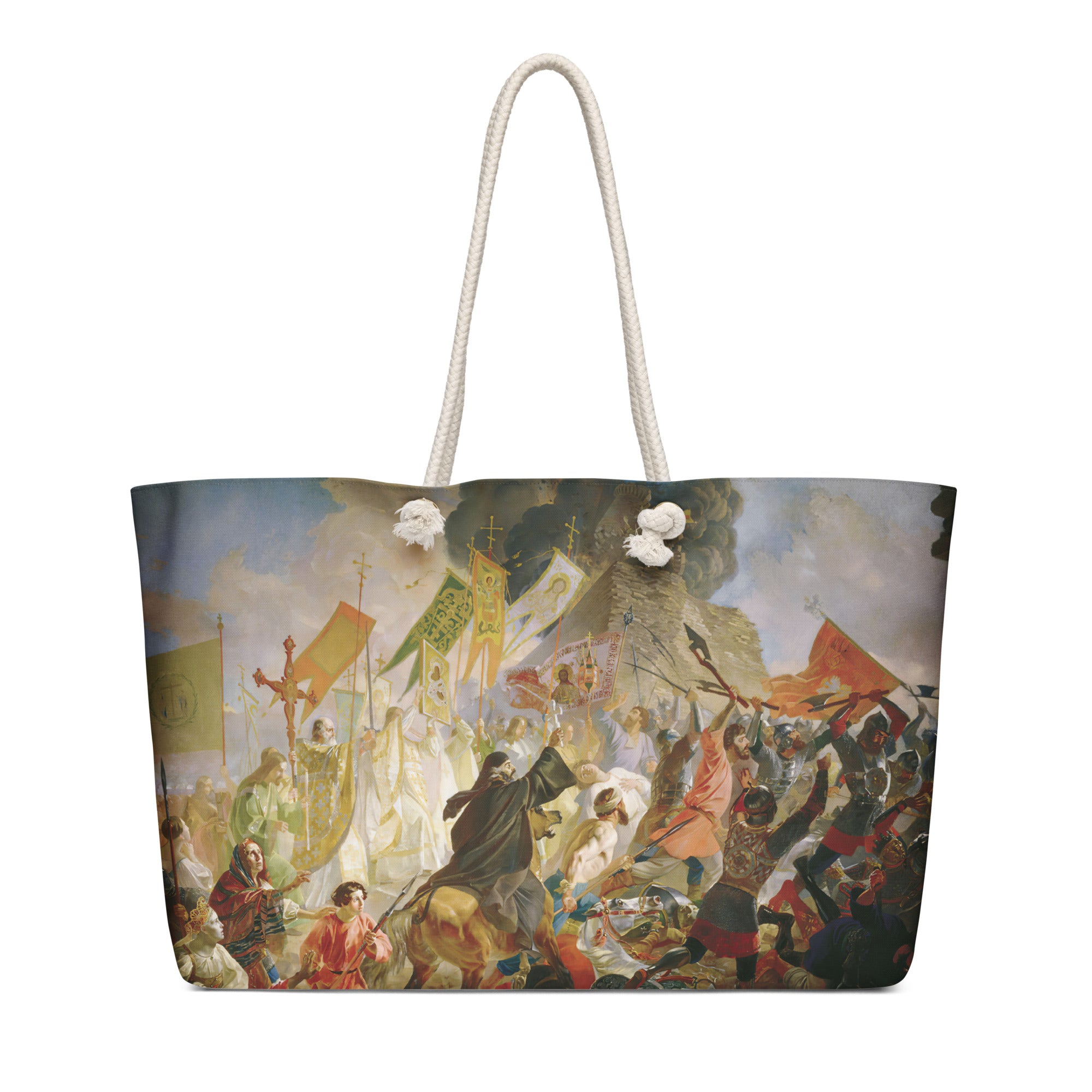Oversized weekender bag-Siege of Pskov By Polish King Stefan Batory