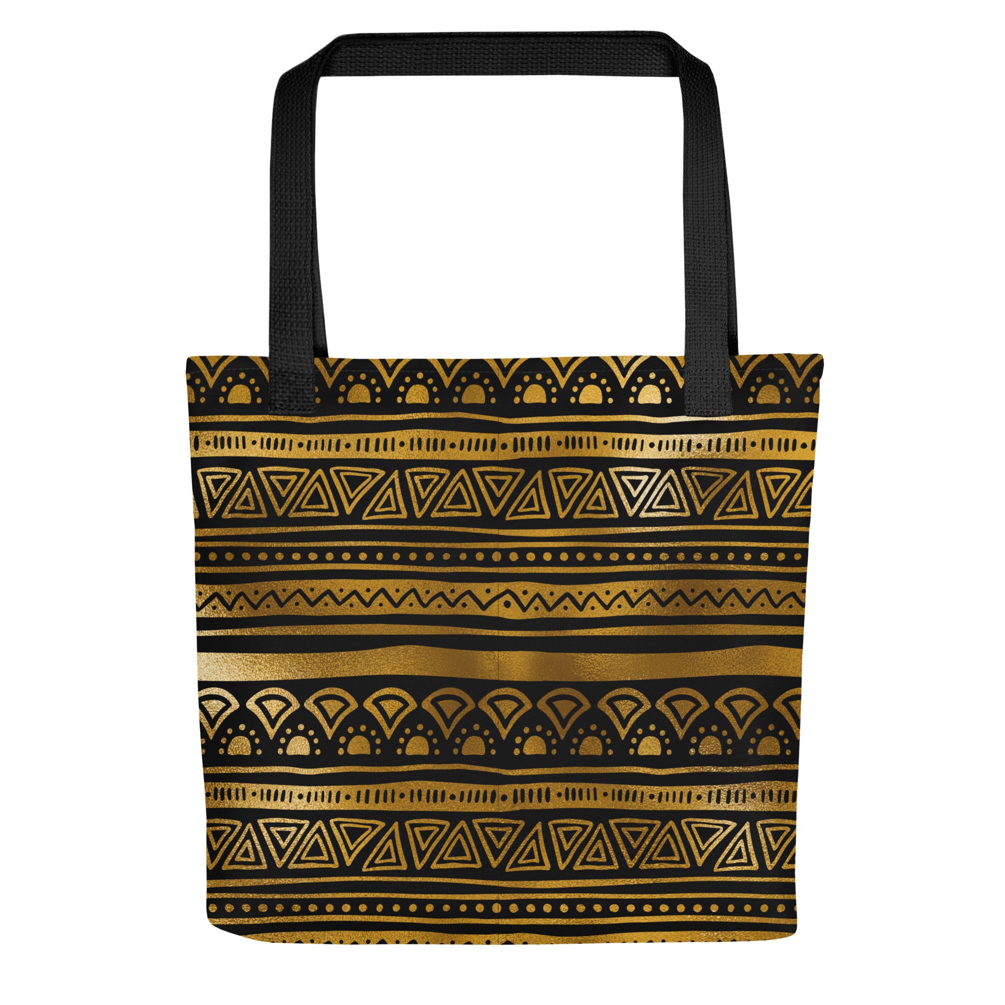 Tote bag- Tribal Patterns Black