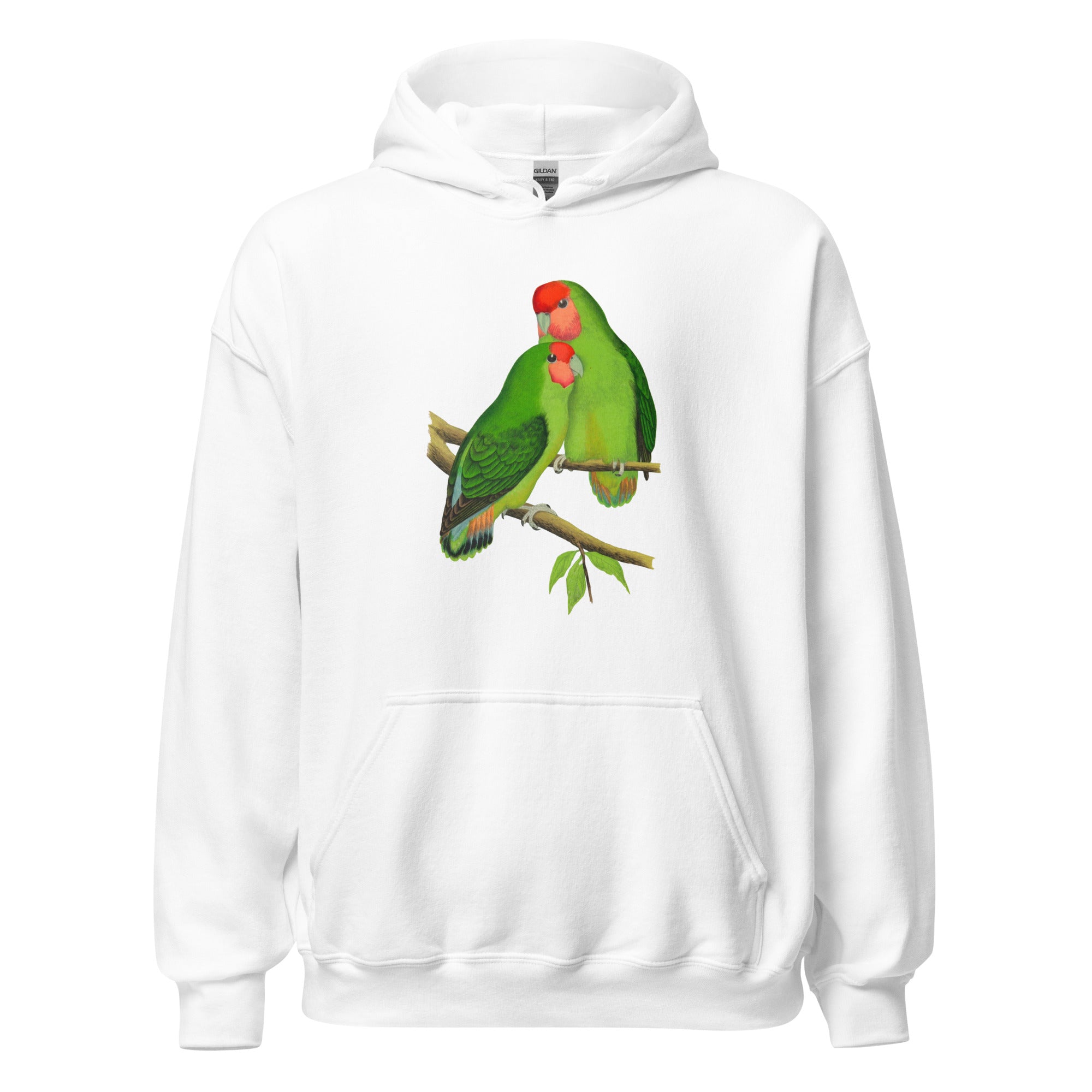 Unisex Hoodie-Rosy faced love Birds
