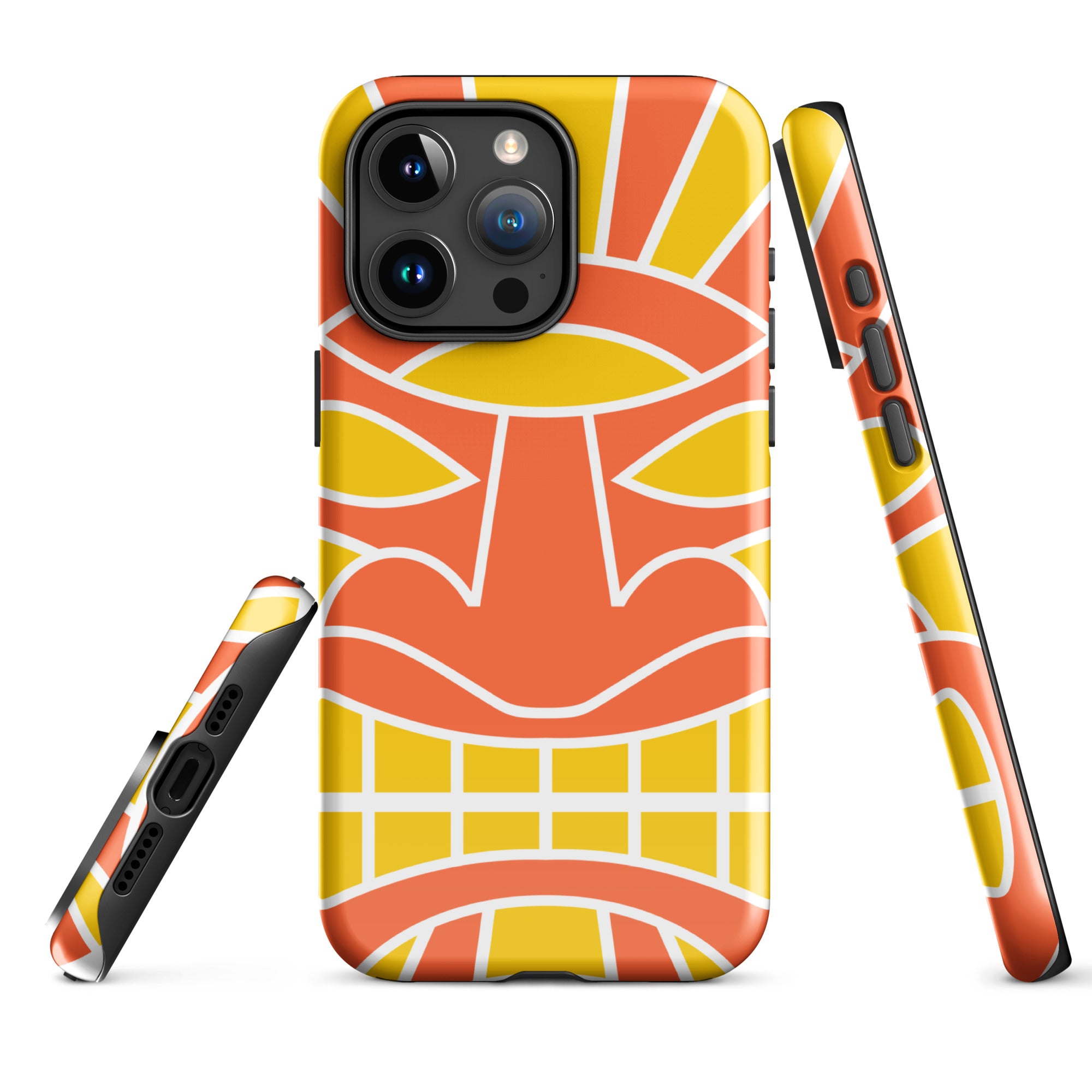 Tough Case for iPhone®- Totem Mask Orange