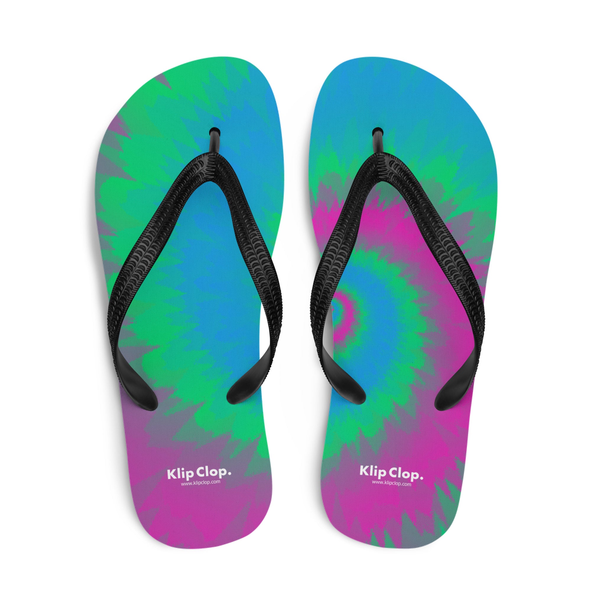 Flip-Flops-Tie Dye Spiral-Polysexual