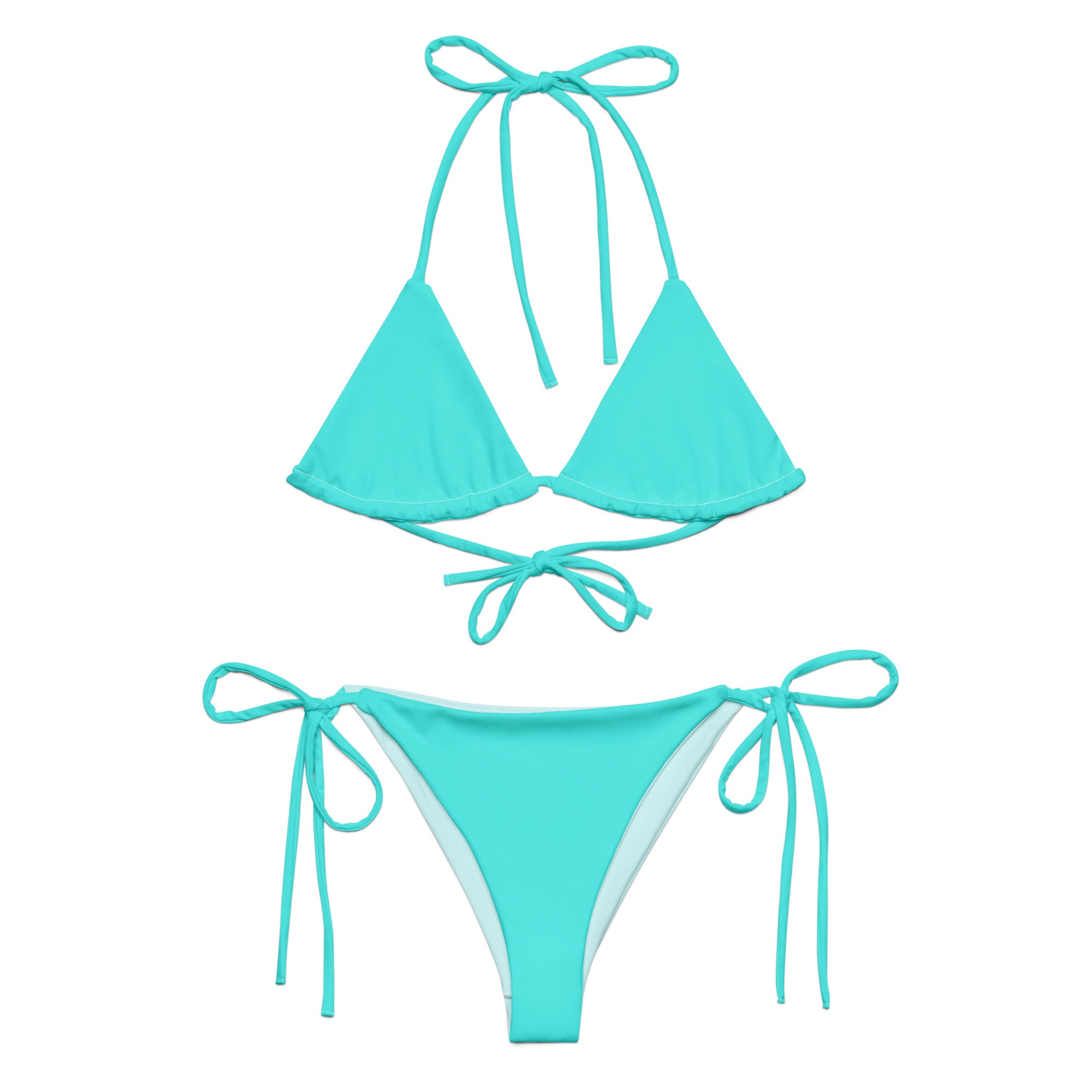 Recycled bikini-Cyan