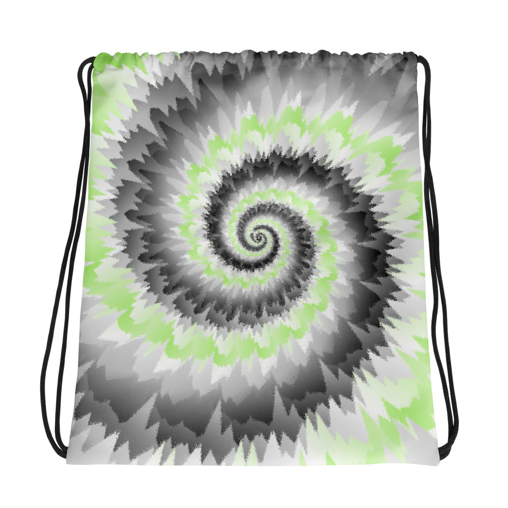 Drawstring Bag-Tie Dye Spiral-Agender