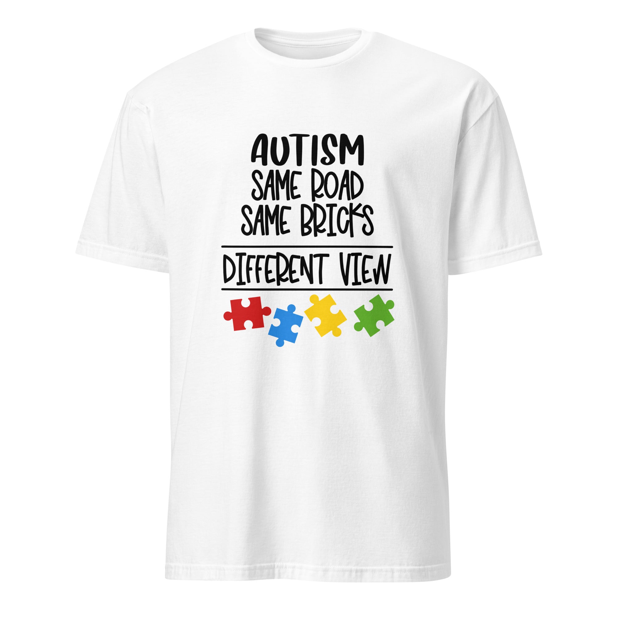 Short-Sleeve Unisex T-Shirt- Autism Same Road