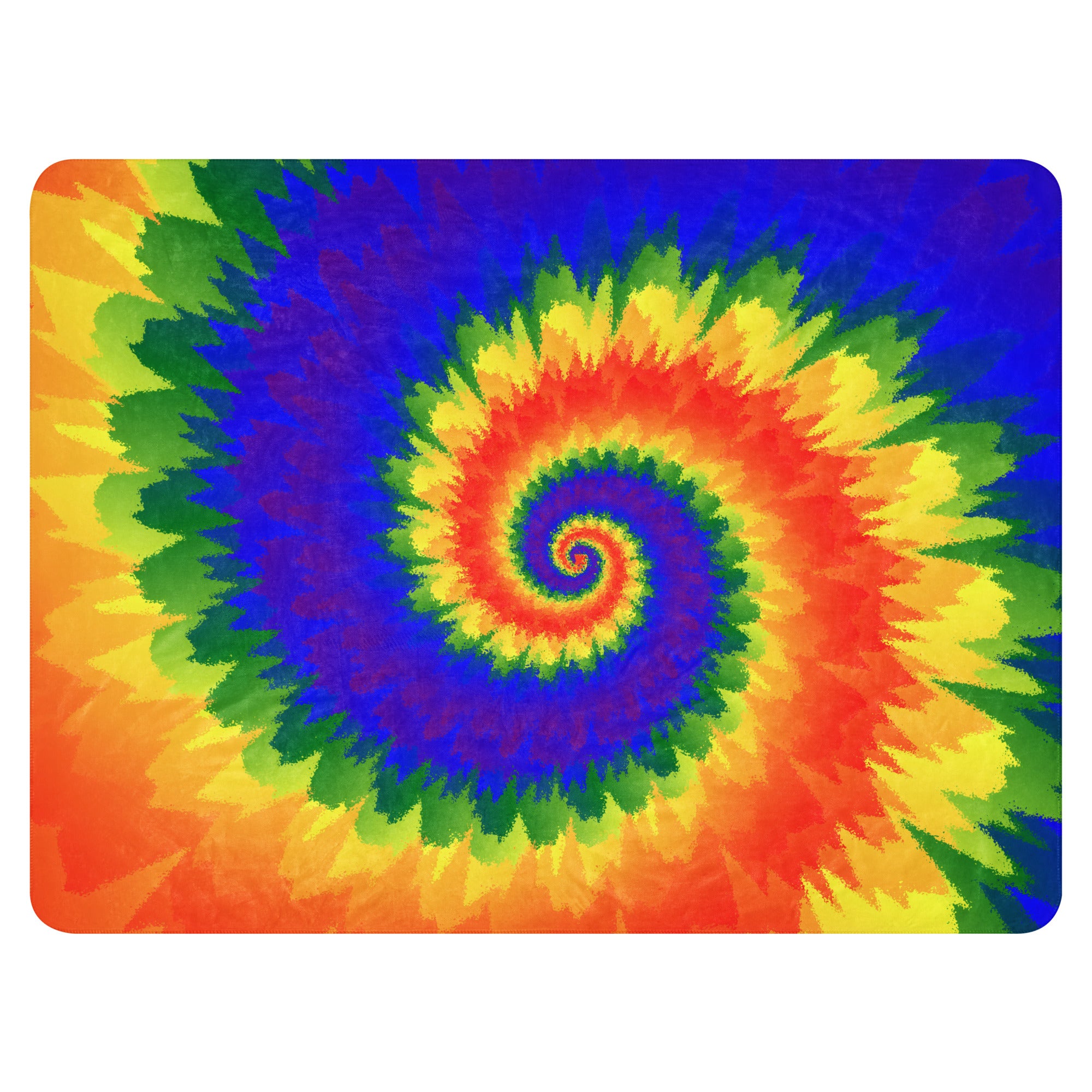 Sherpa blanket- Tie Dye Spiral-LGBTQ
