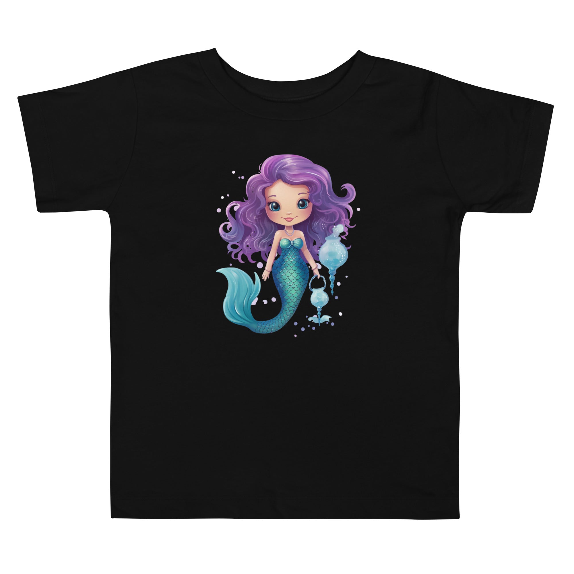 Toddler Short Sleeve Tee- Cute Mermaid