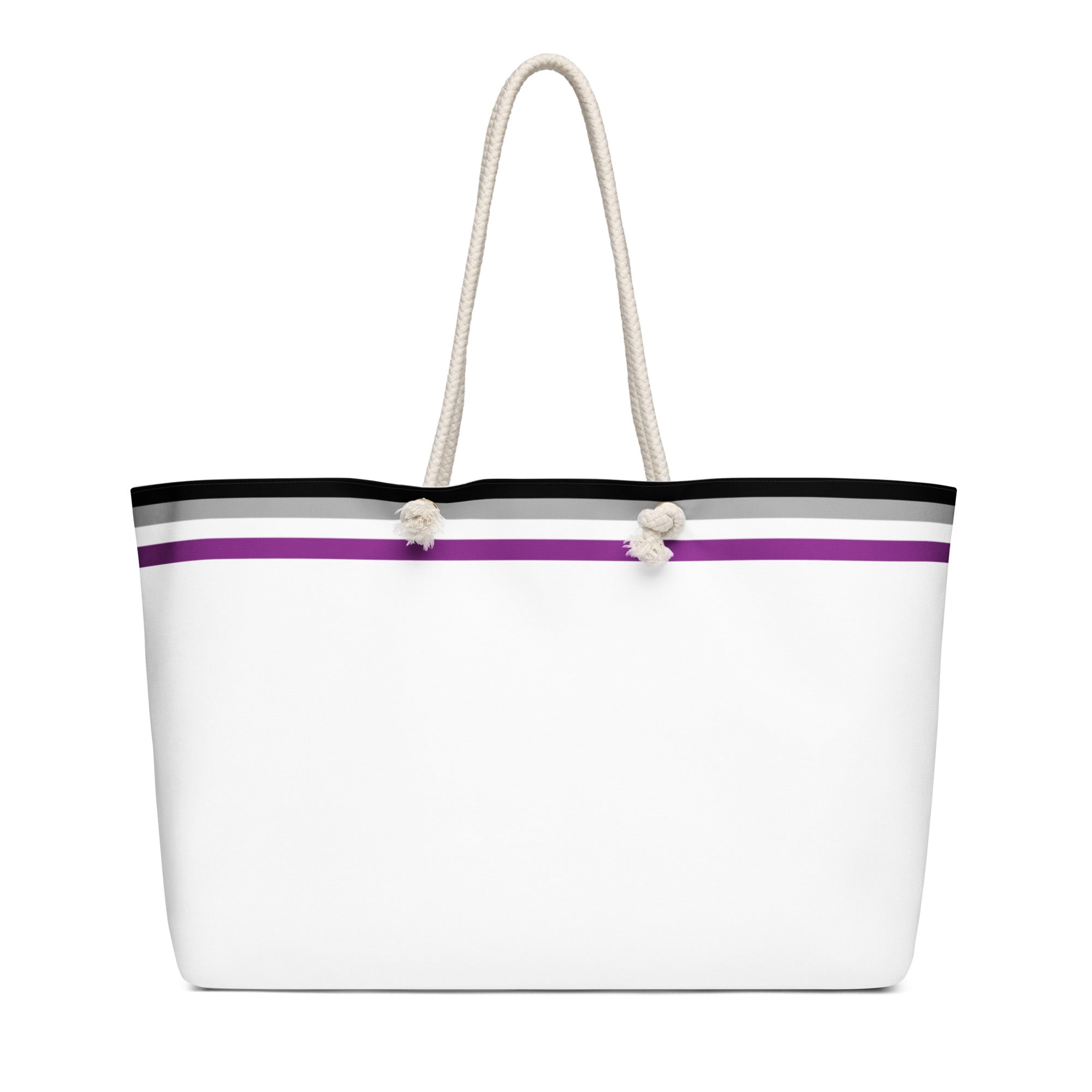 Oversized weekender bag-Asexual Flag Stripe