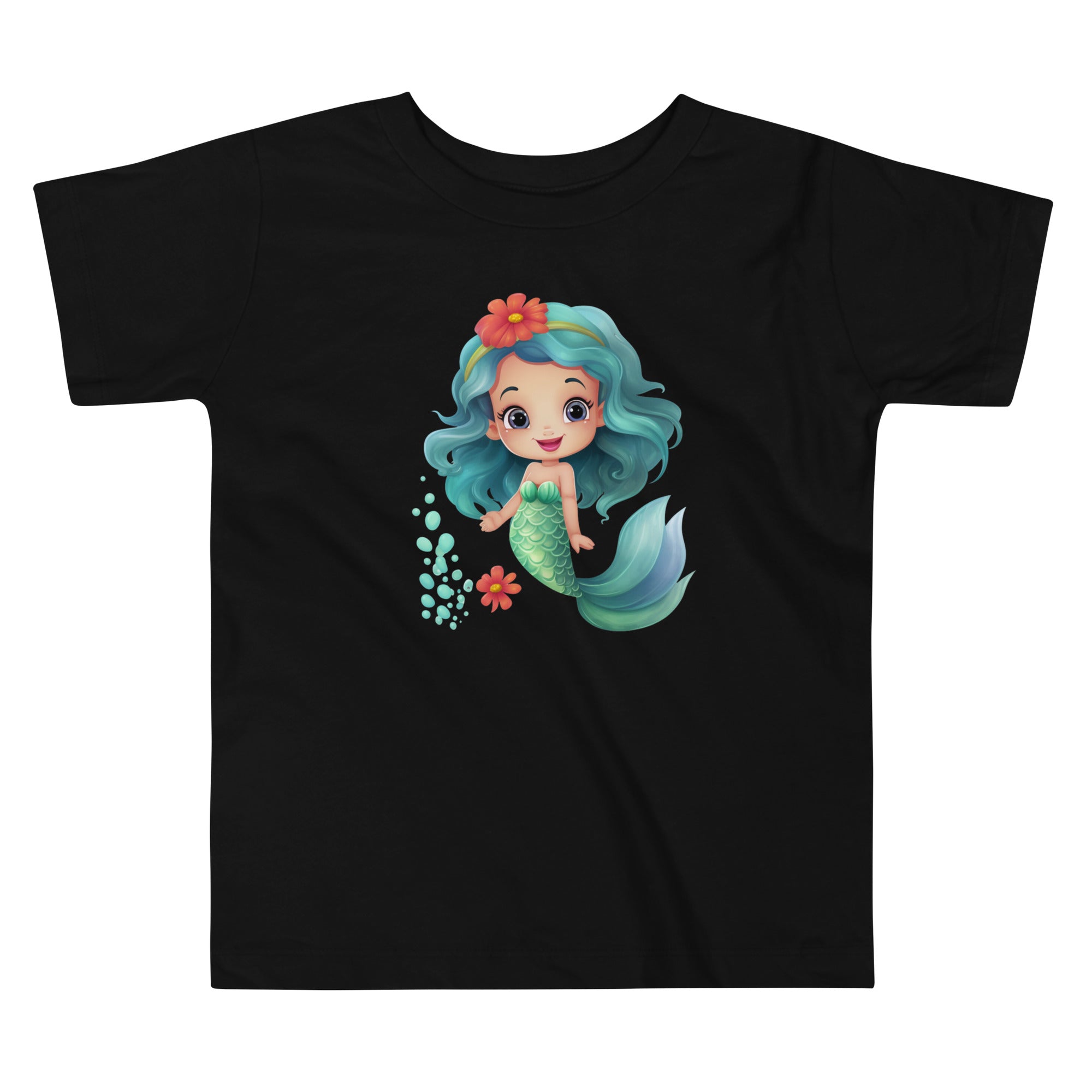 Toddler Short Sleeve Tee- Cute Mermaid