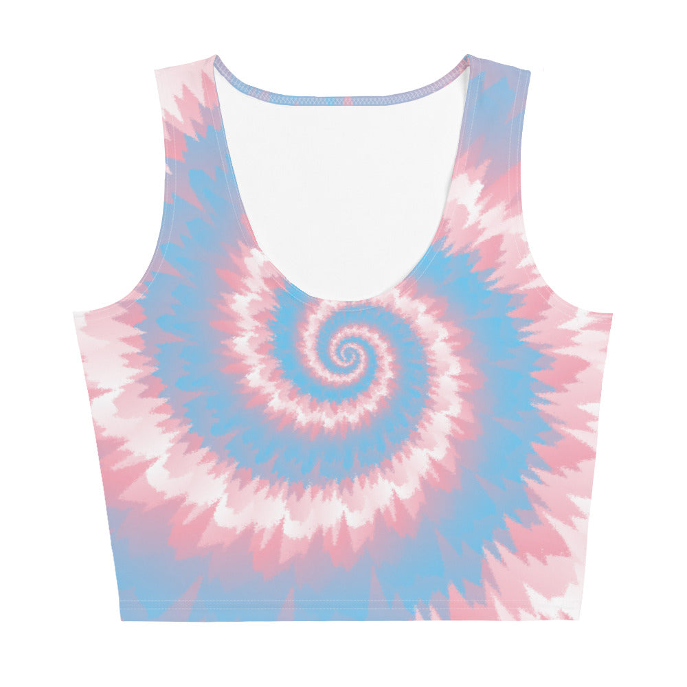 Crop Top-Tie Dye Spiral - Transgender