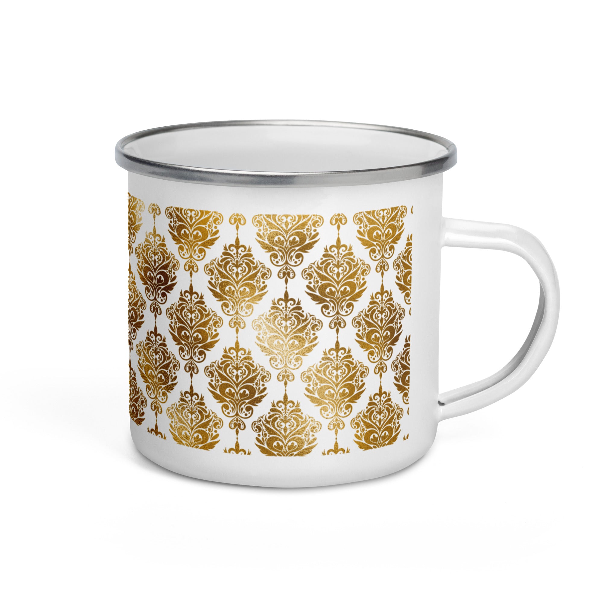 Enamel Mug- Golden Pattern III