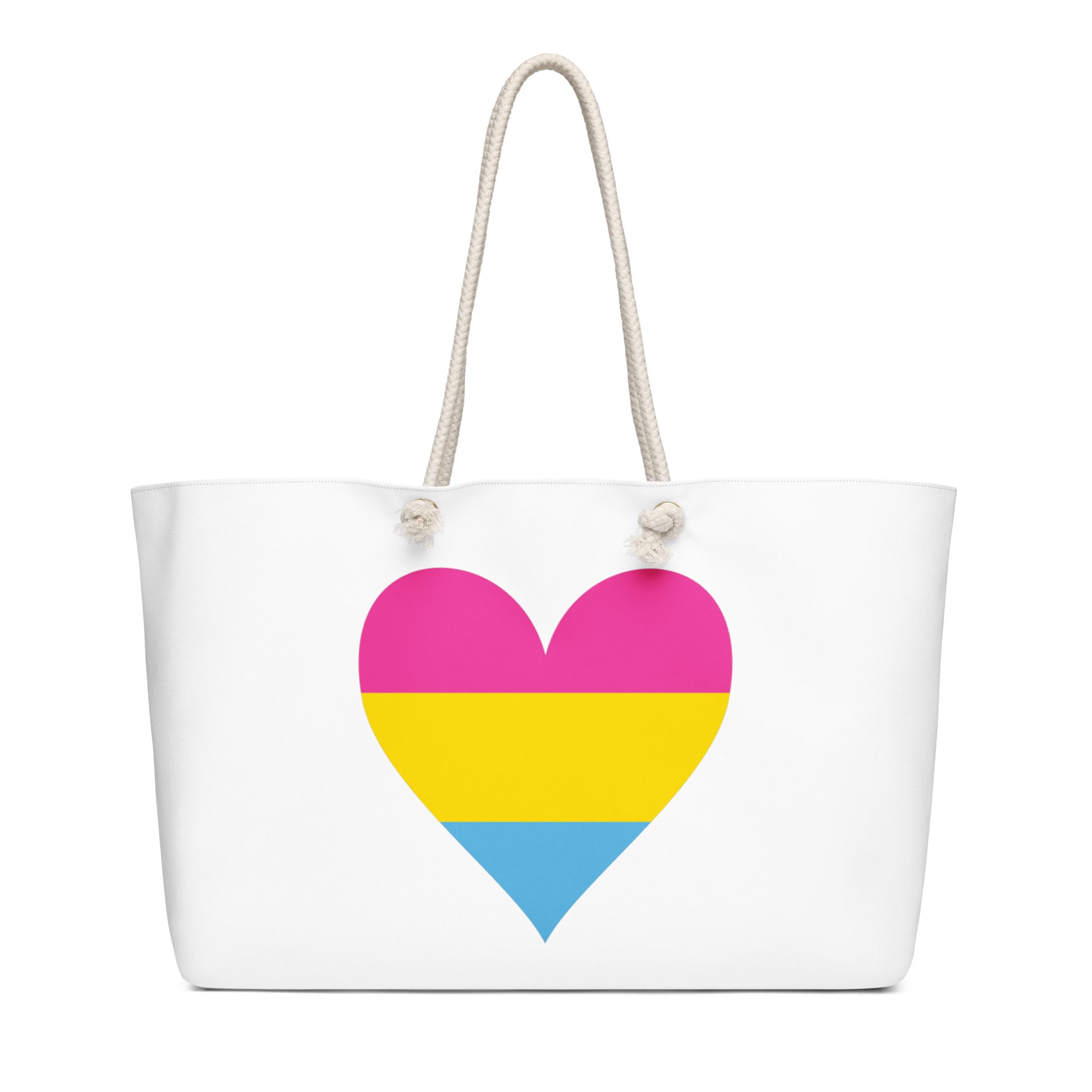 Oversized weekender bag-Pansexual Heart