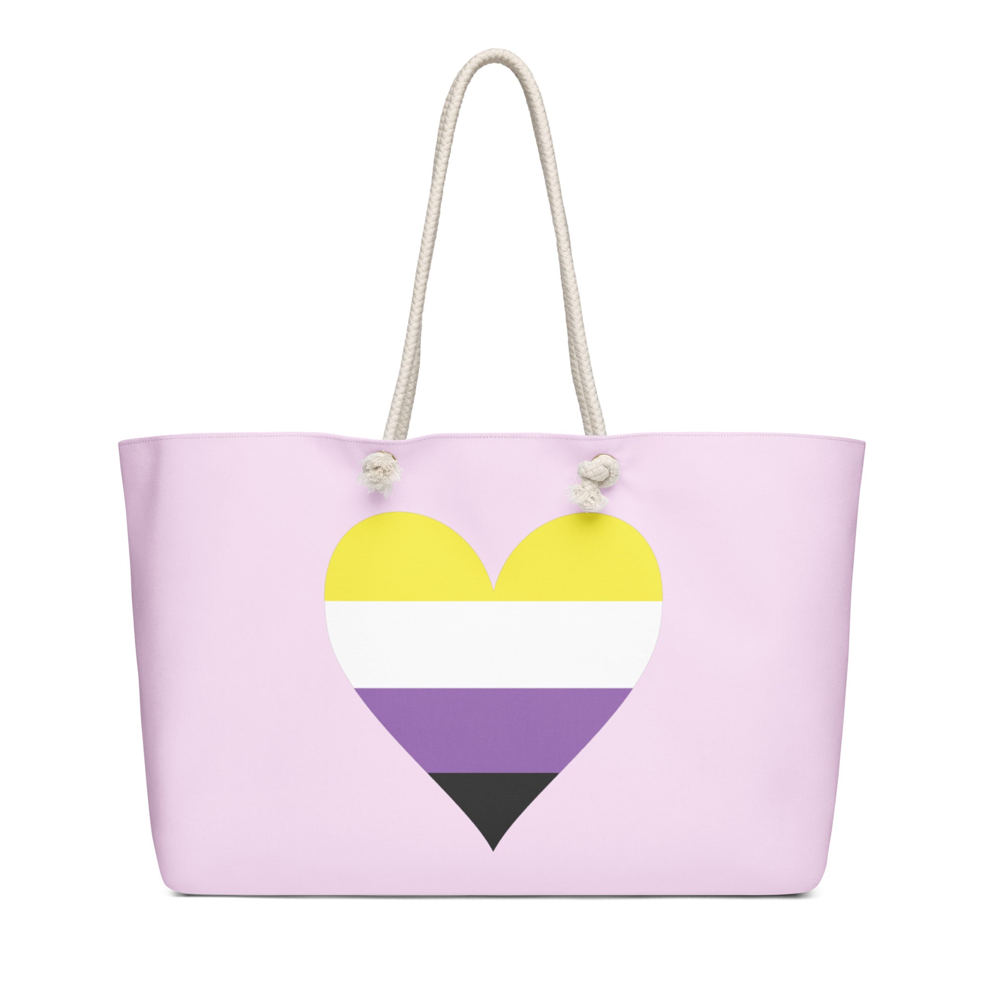 Oversized weekender bag-Non Binary Heart