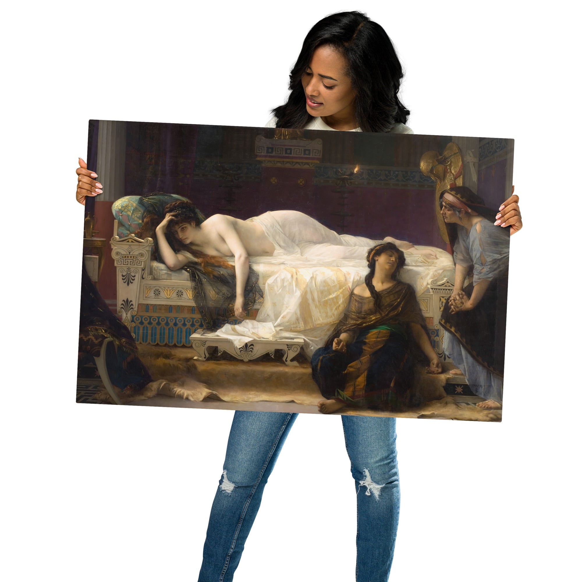 Metal prints-Alexandre Cabanel-French 1823-1889-Phdre