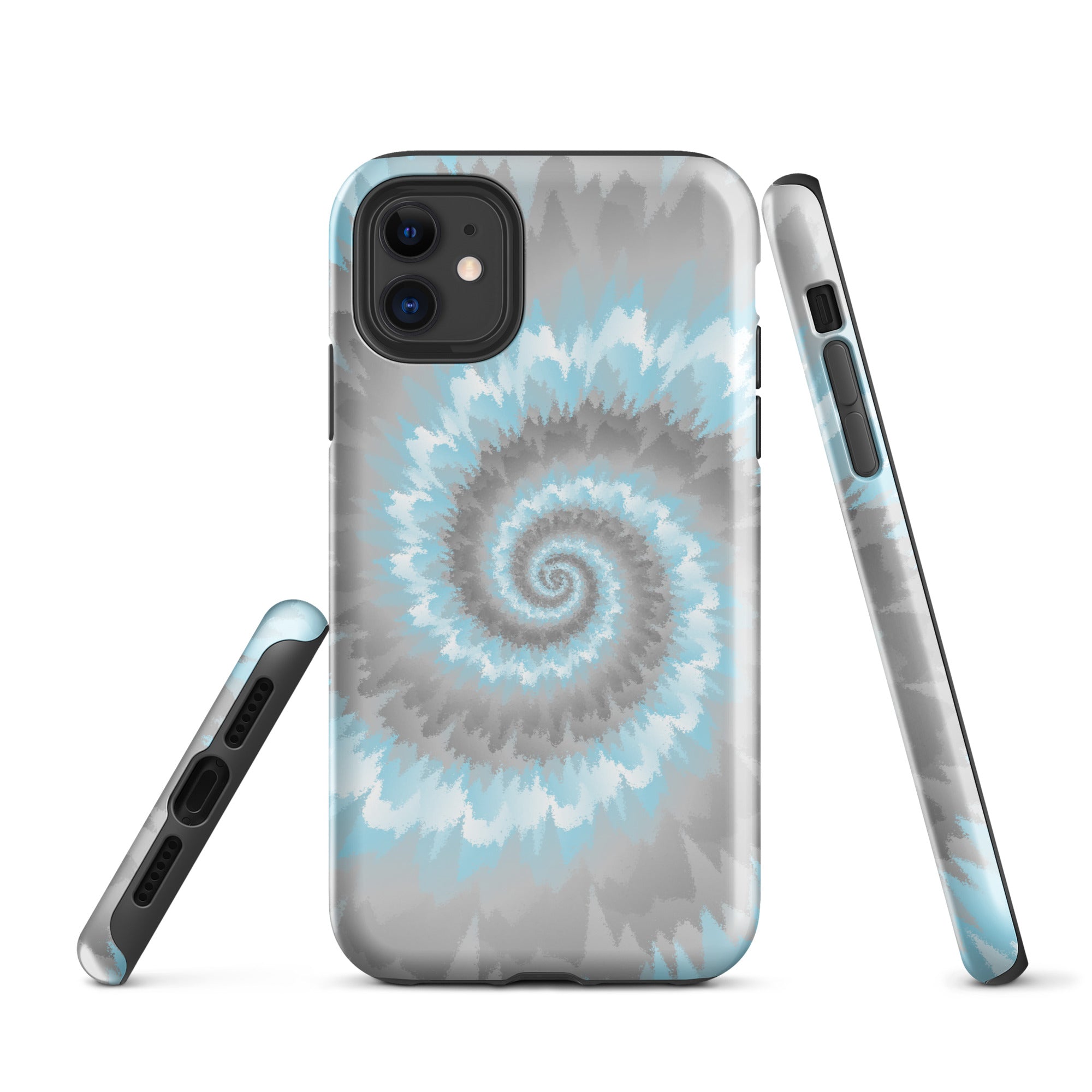 Tough Case for iPhone®-Tie Dye Spiral - Demiboy