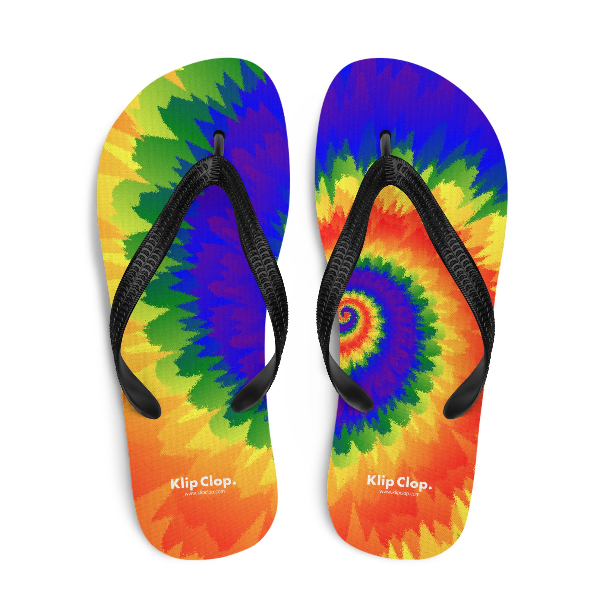 Flip-Flops-Tie Dye Spiral-LGBTQ