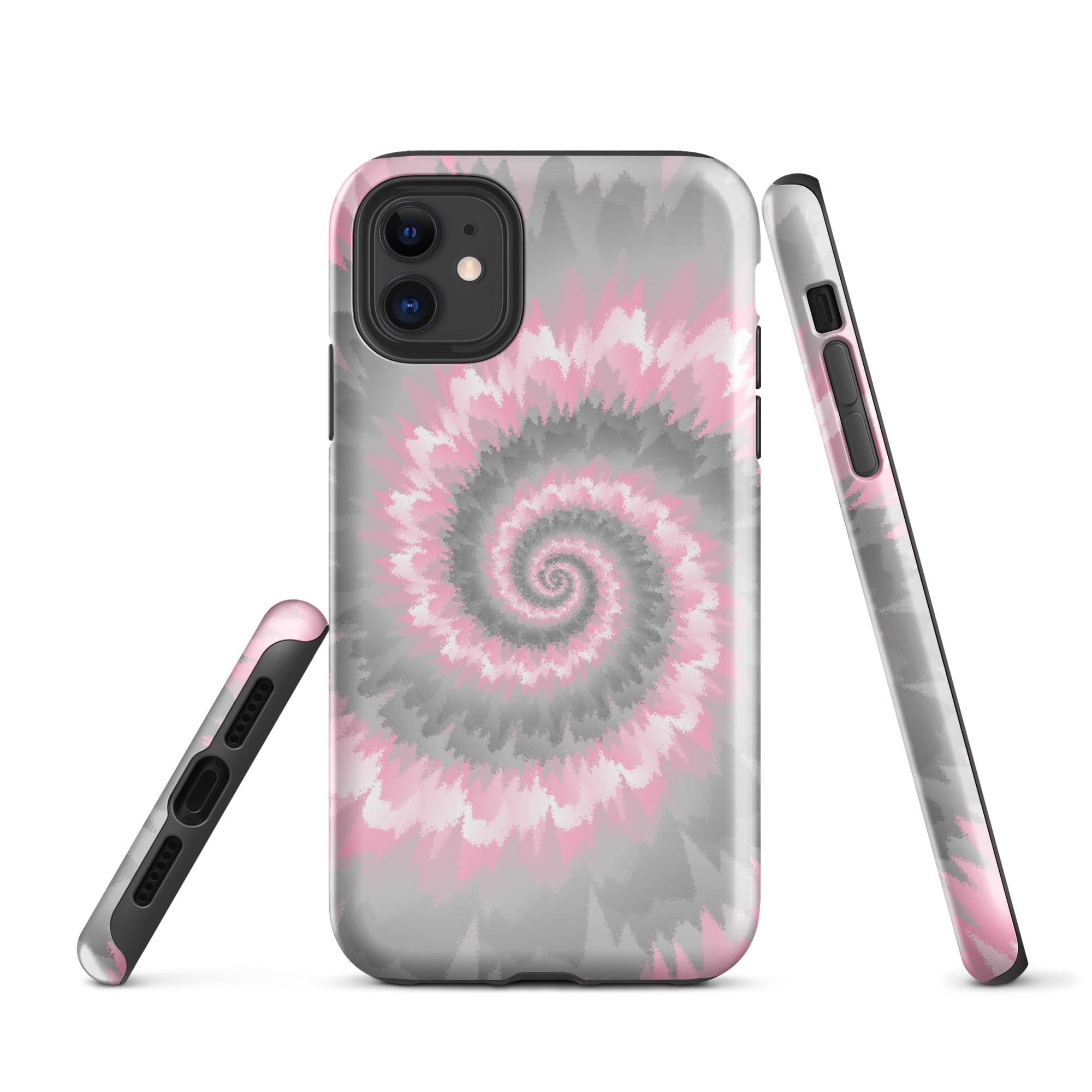 Tough Case for iPhone®-Tie Dye Spiral - Demigirl