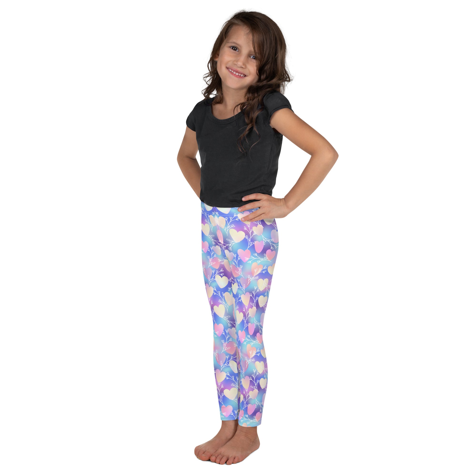 Kid's Leggings-Botanical Pattern III