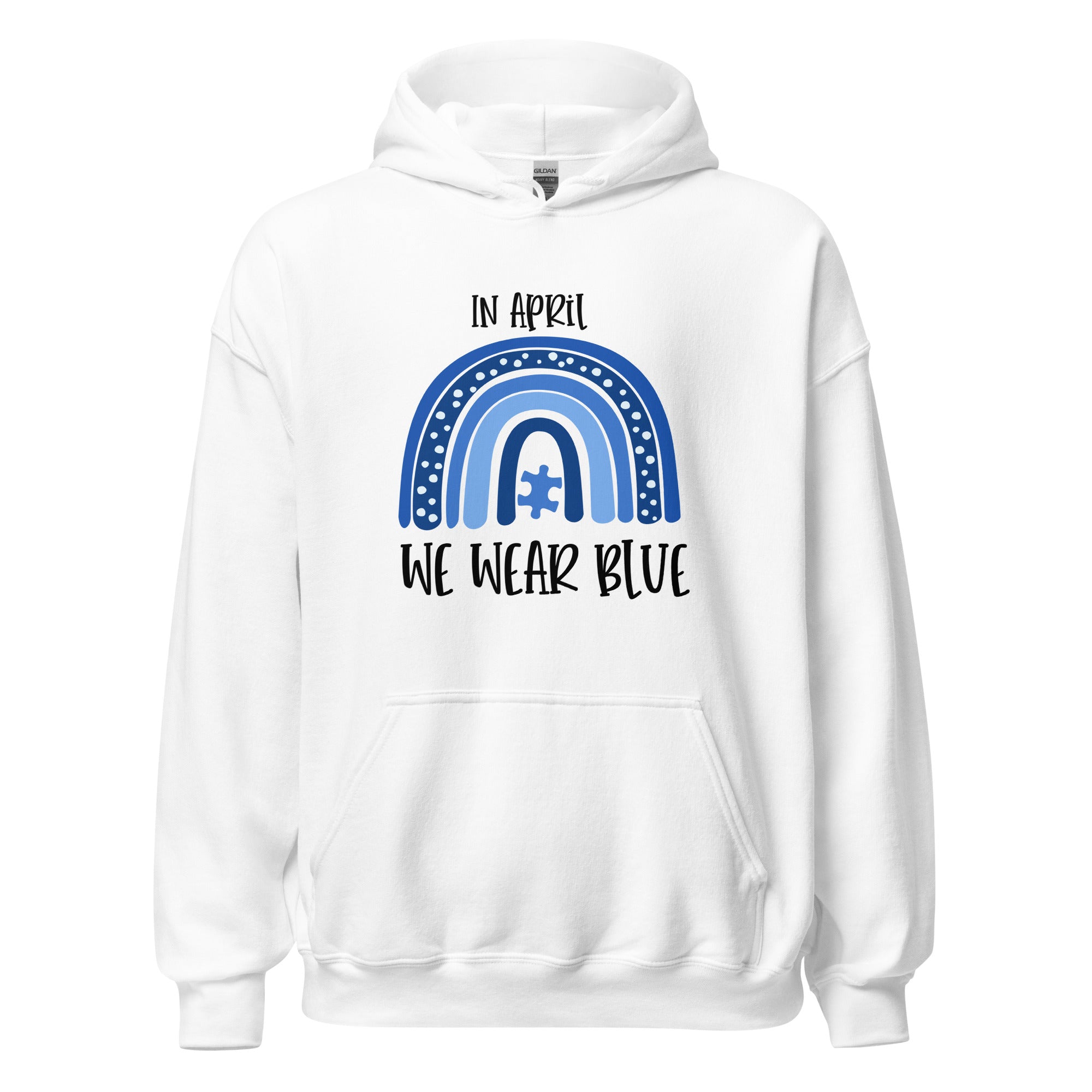 Unisex Hoodie- In April  We Wear Blue