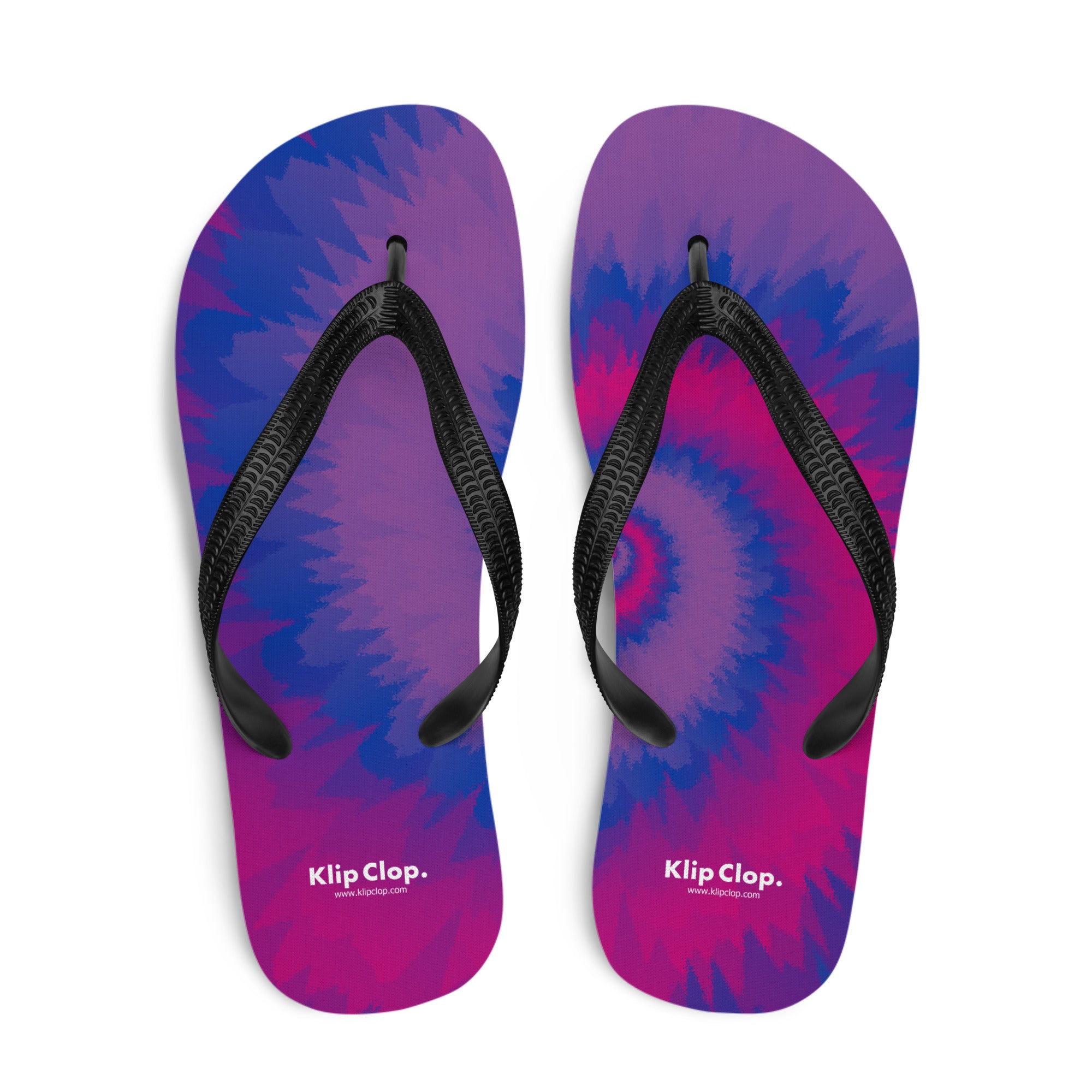 Flip-Flops-Tie Dye Spiral-Bisexual