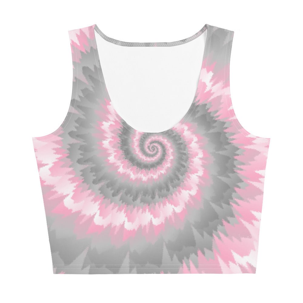 Crop Top-Tie Dye Spiral - Demigirl