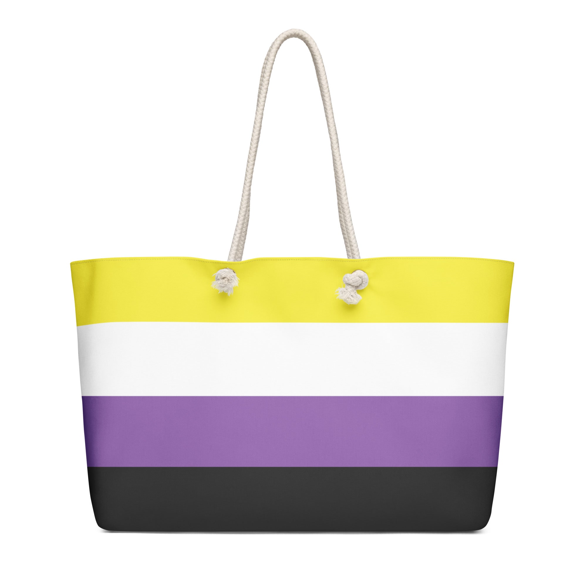 Oversized weekender bag-Non Binary Flag