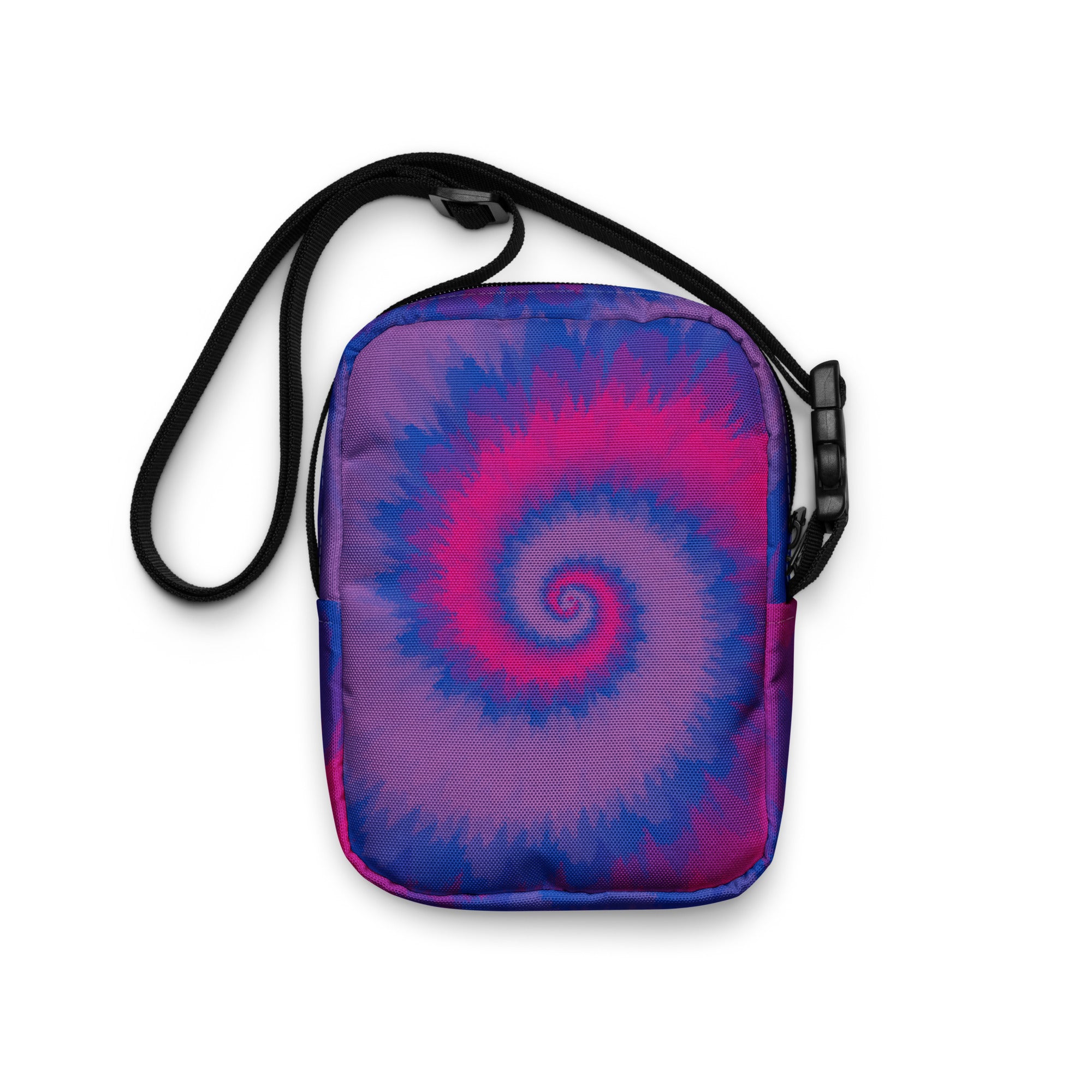 Utility crossbody bag-Tie Dye Spiral - Bisexual