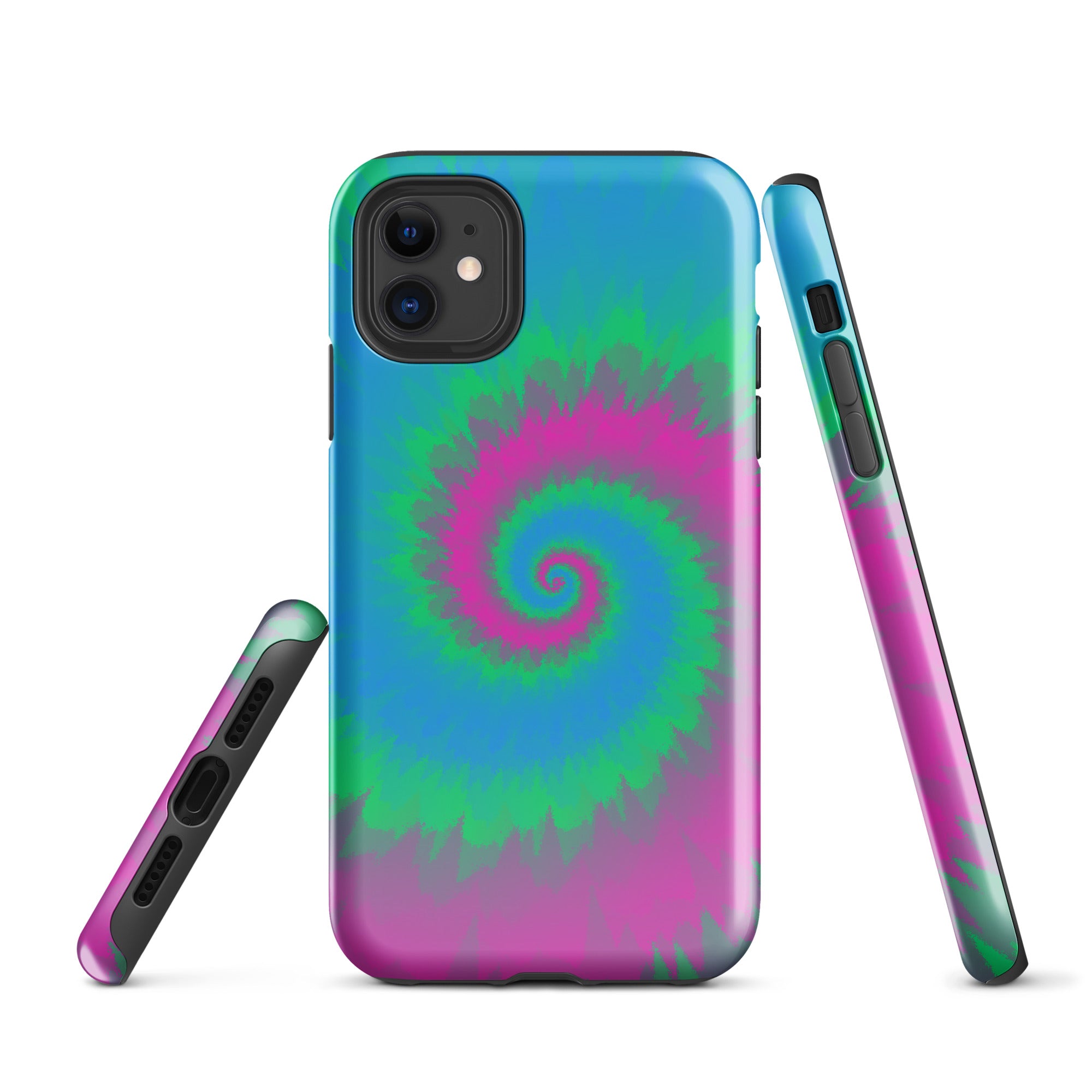 Tough Case for iPhone®-Tie Dye Spiral - Polysexual