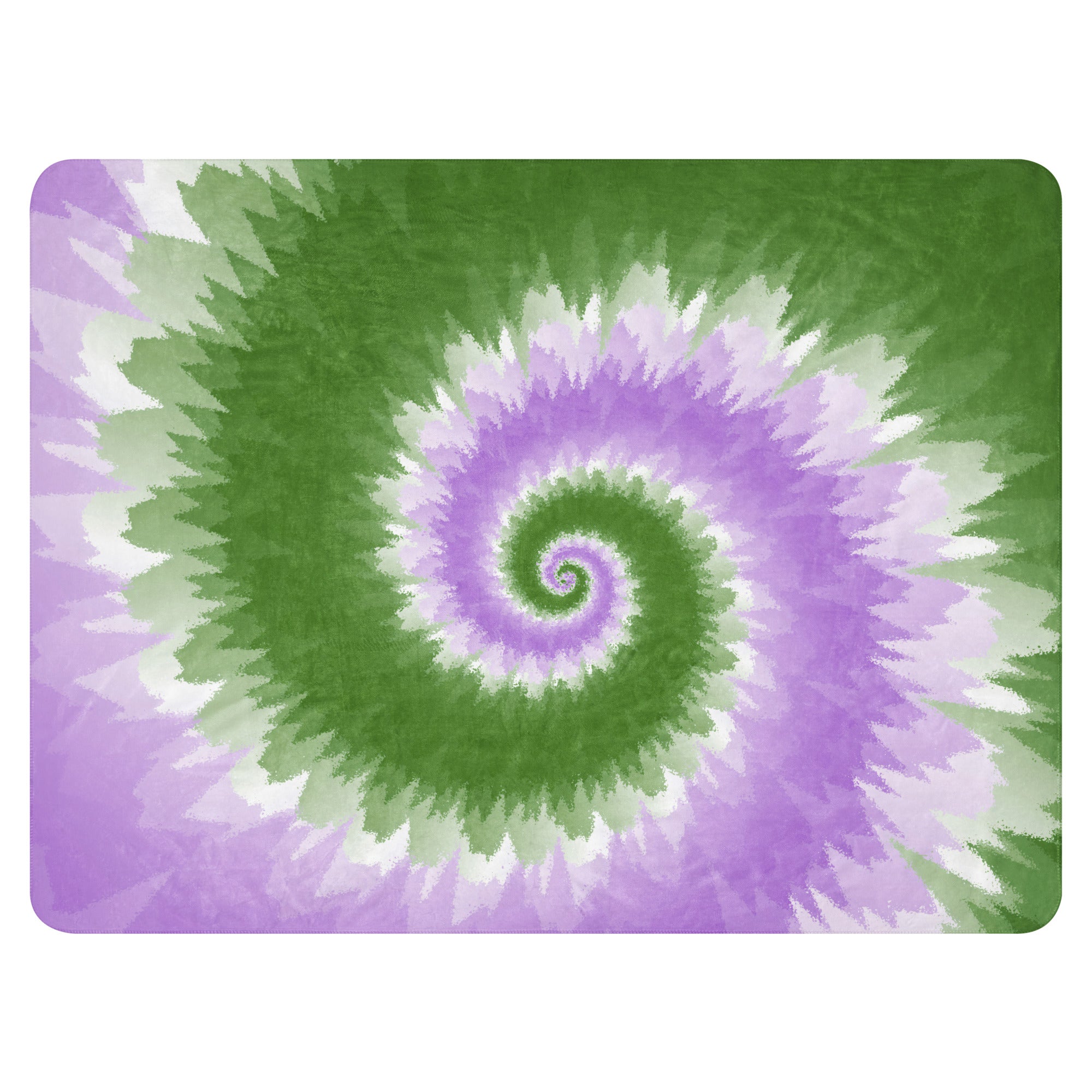 Sherpa blanket- Tie Dye Spiral-Genderqueer