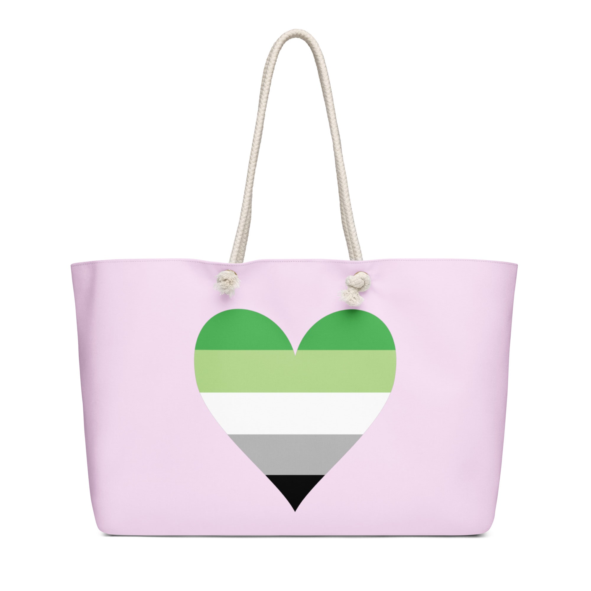 Oversized weekender bag-Aromantic Heart