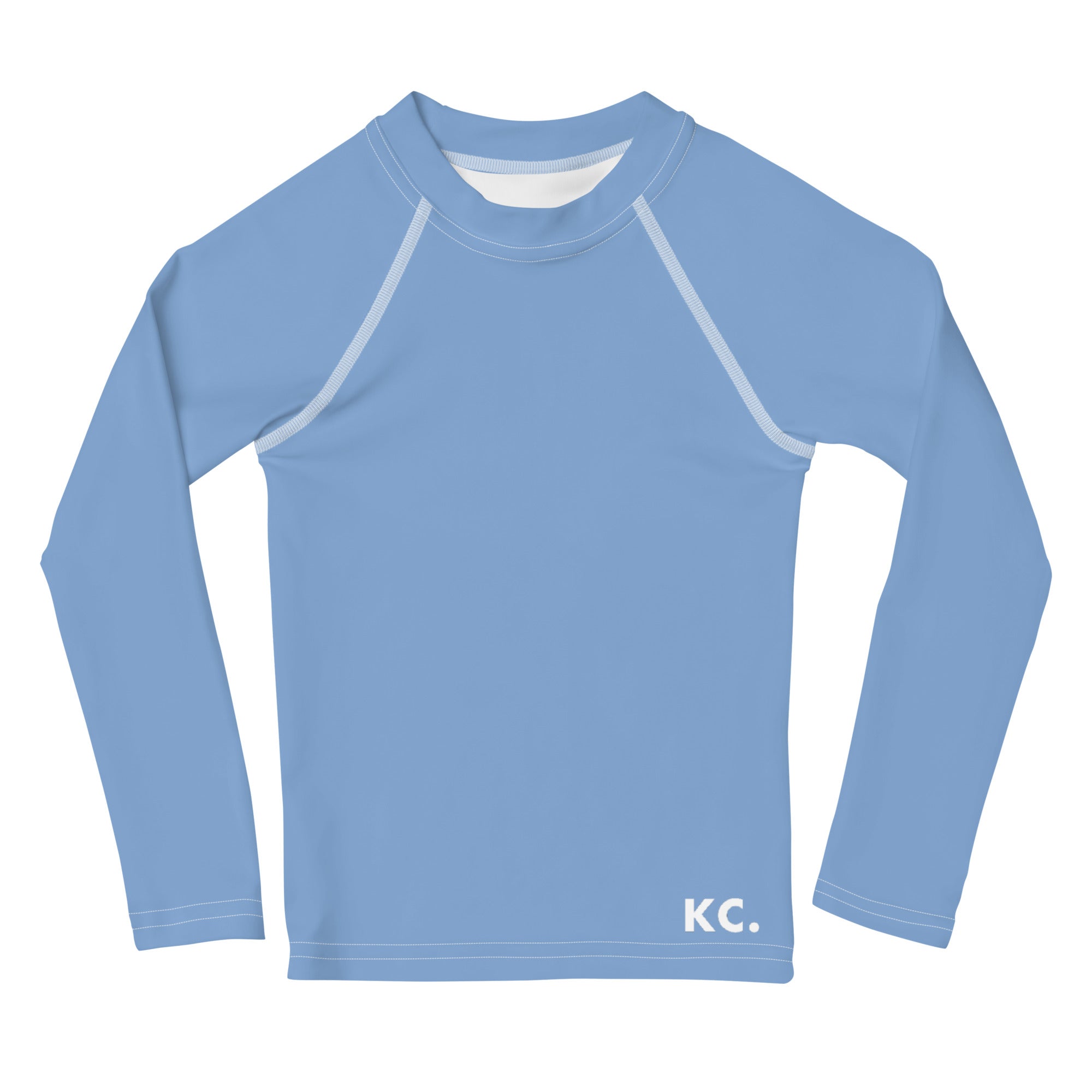 Kids Rash Guard- Light Blue