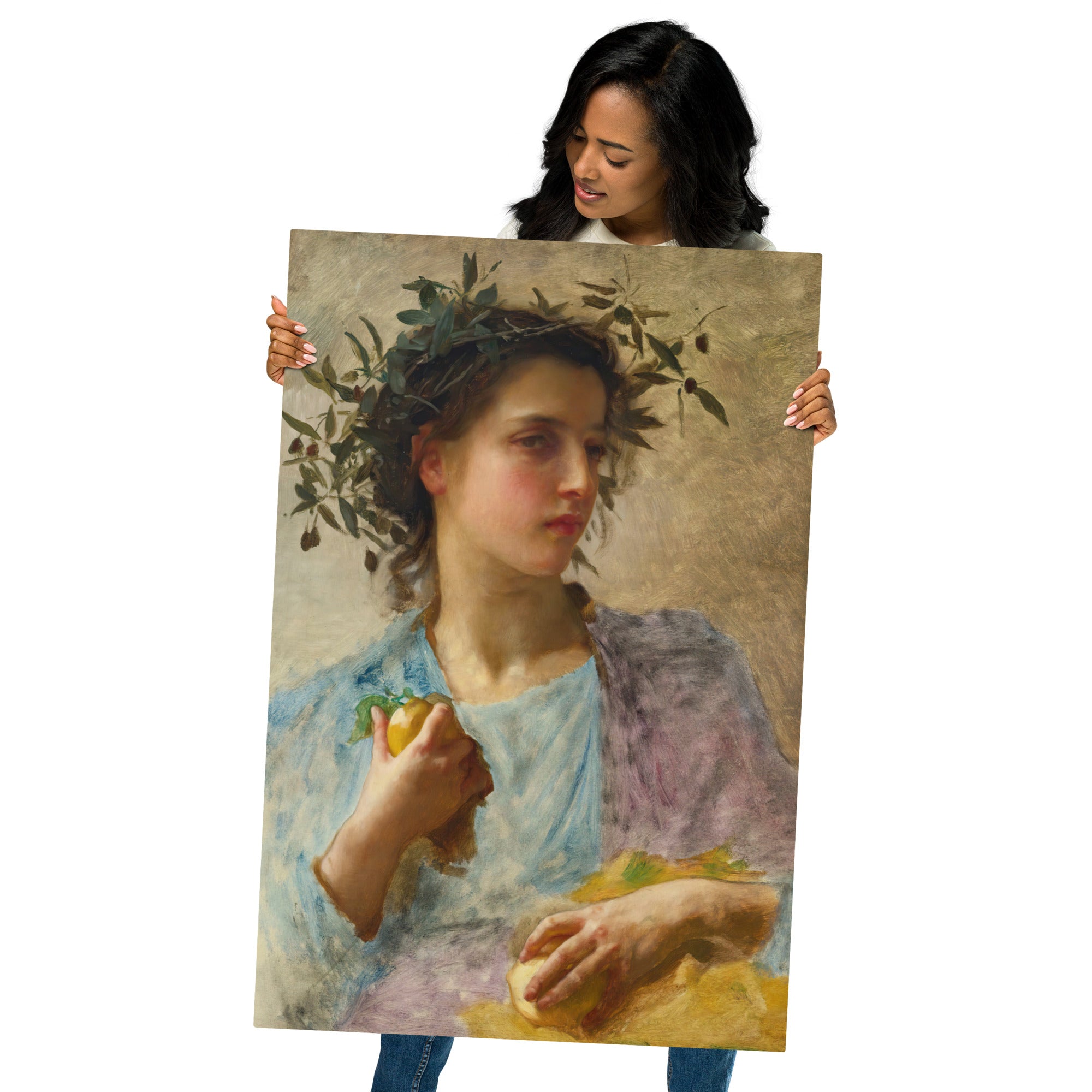 Metal prints-William Bouguereau-French 1825-1905-l’été-Summer 1880