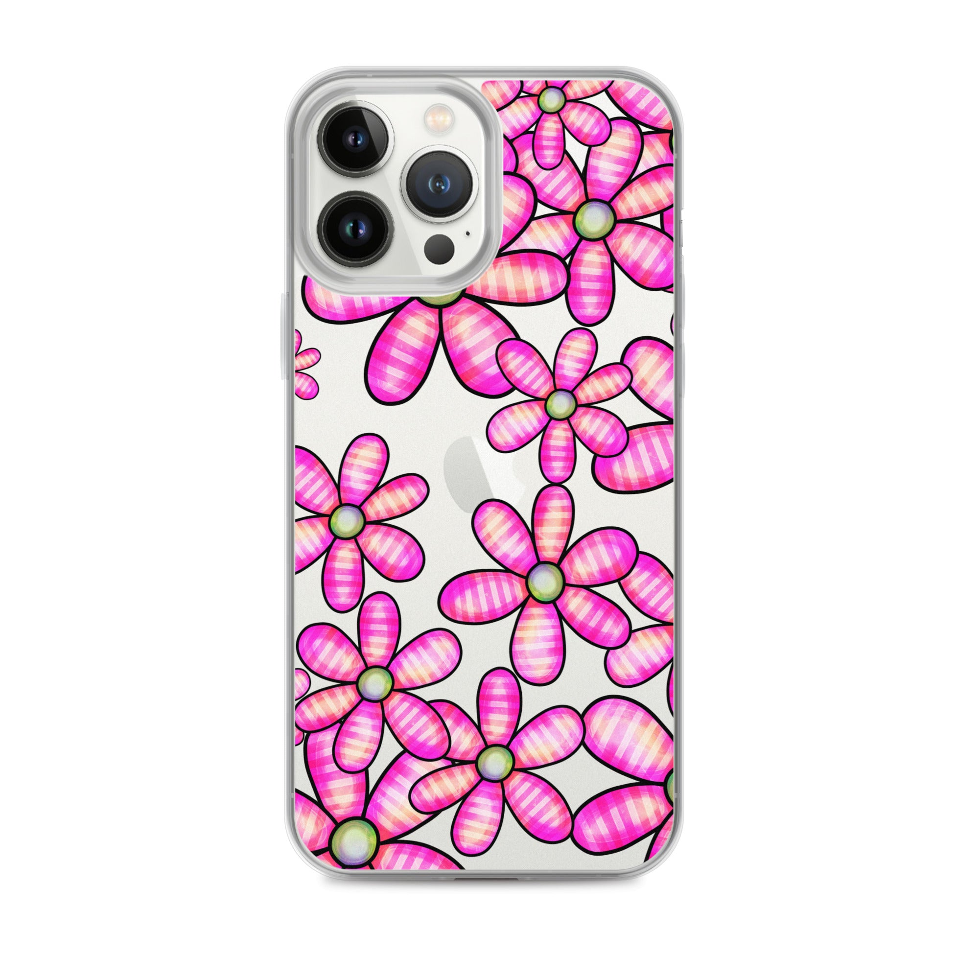 Clear Case for iPhone®- Floral Doodle Design II