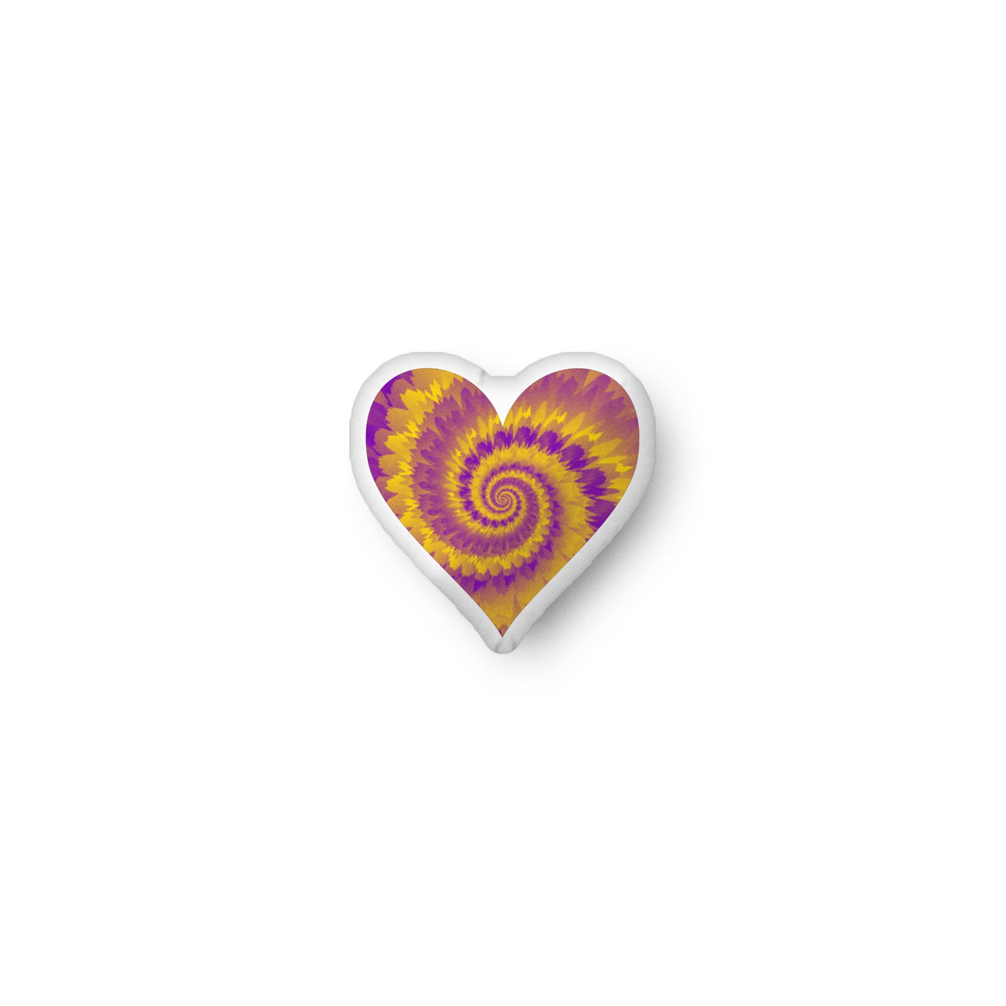 Custom-shaped pillow-Tie Dye Intersex Heart