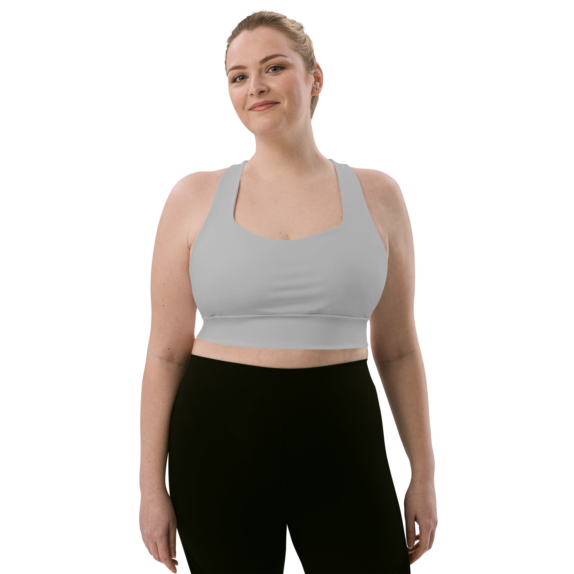 Longline sports bra- Silver