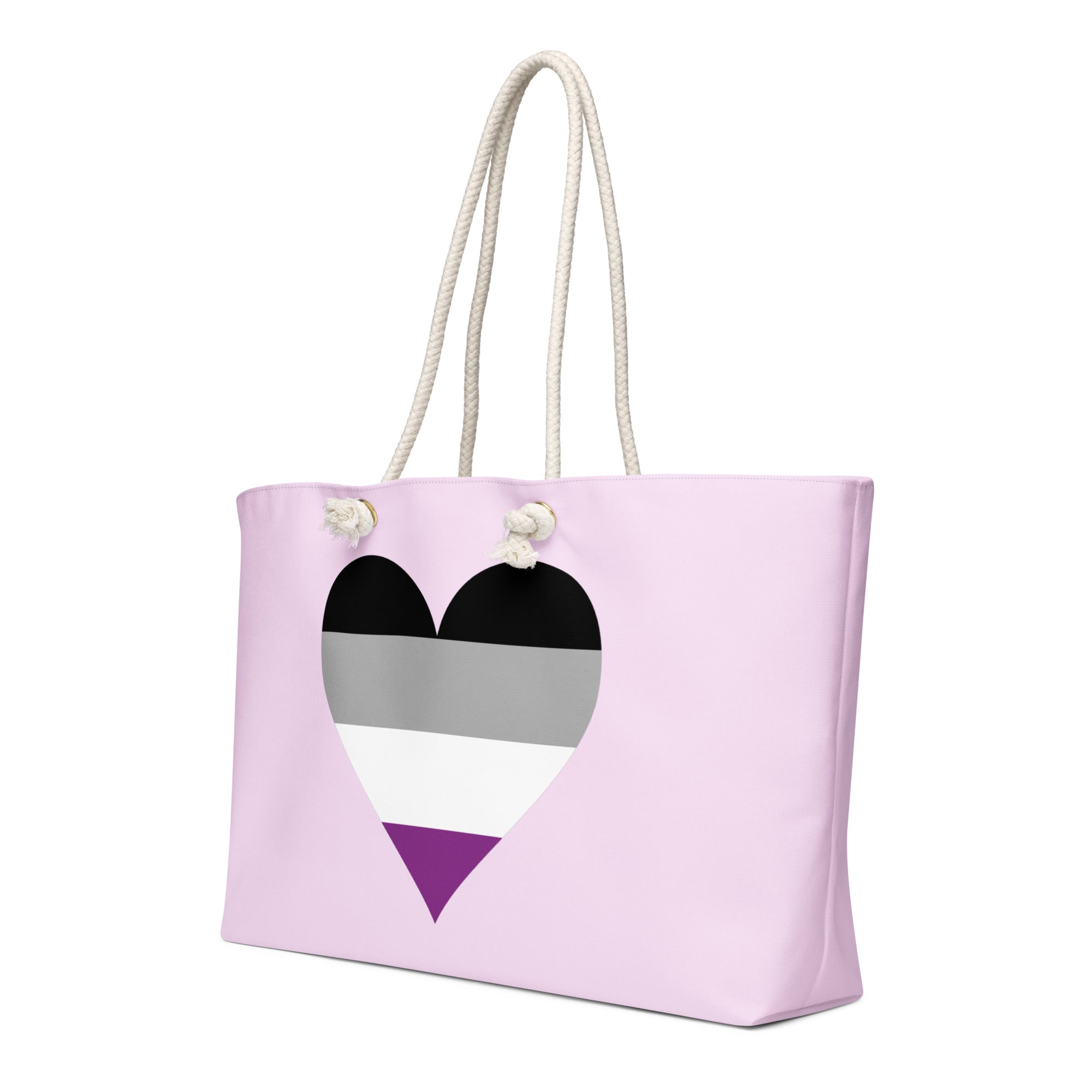 Oversized weekender bag-Asexual Heart